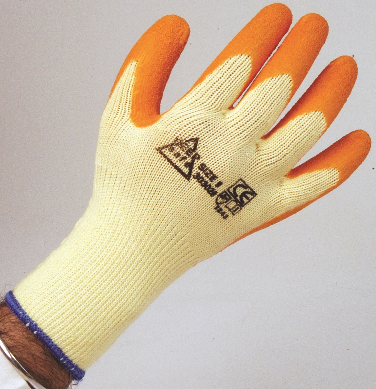 Keepsafe Orange Latex Coated Builders Grip Glove - Size 9 (Pair)