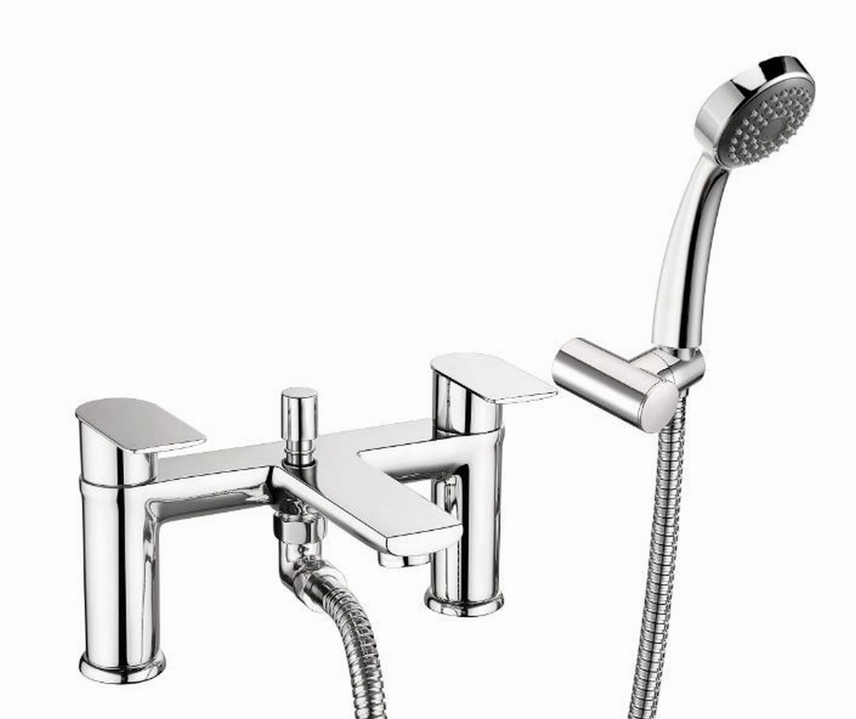 Deva - Zonos - Bath Shower Mixer - Deck Mounted - Chrome
