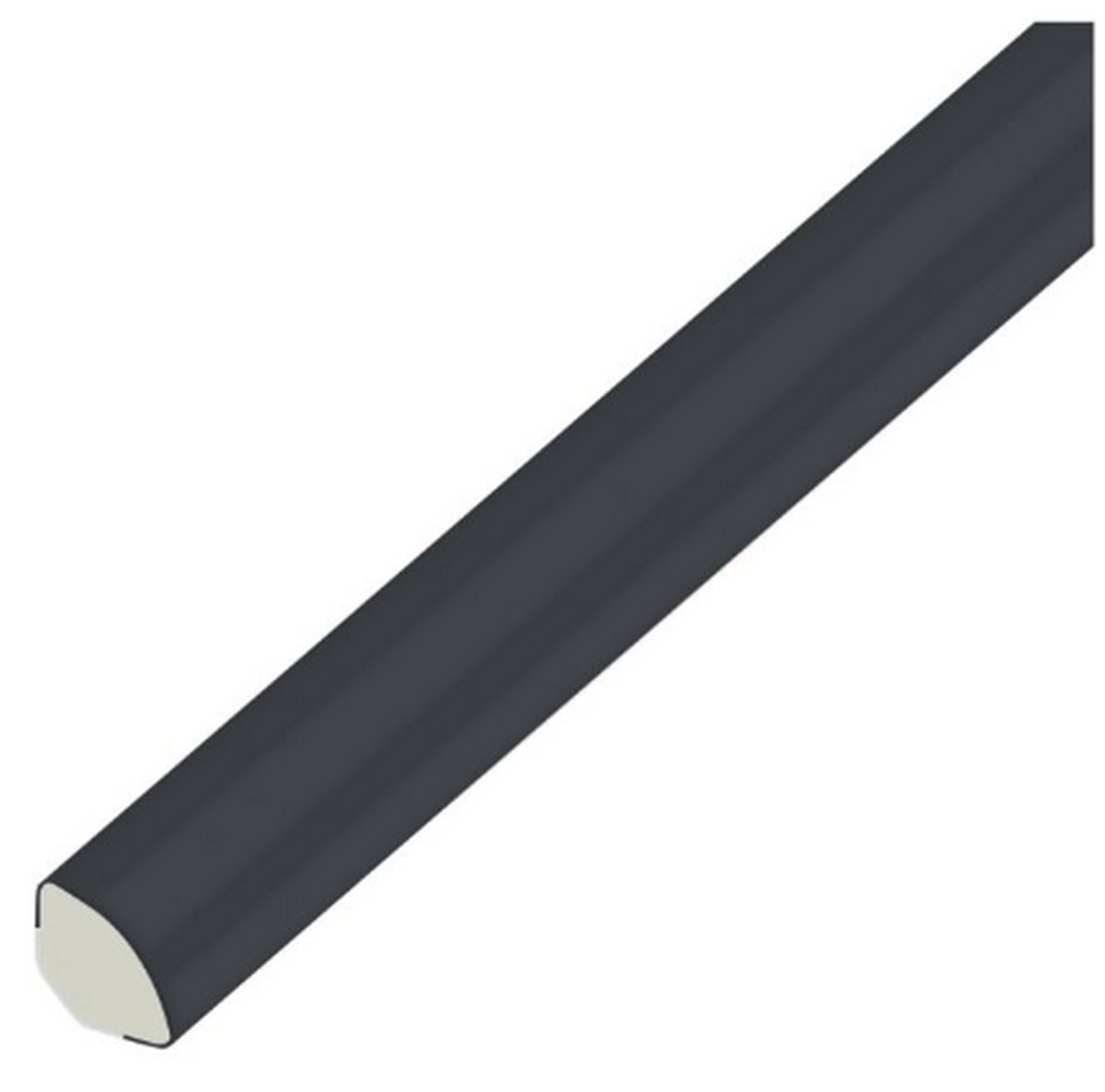 Eurocell Anthracite/Grey Smooth Quadrant - 5Mtr X 17.5Mm