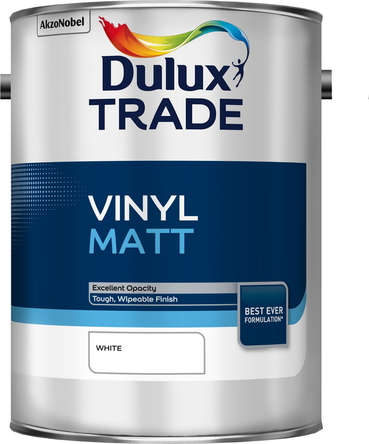 Dulux Trade White Vinyl Matt 5Ltr