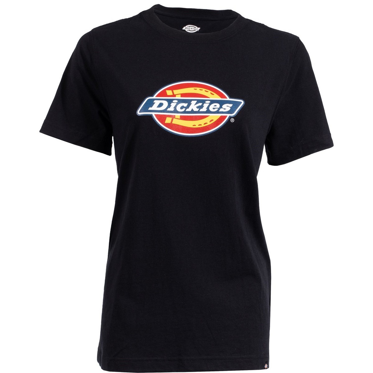 Dickies Women's Black Heavyweight Tricolor Logo T-Shirt - Small