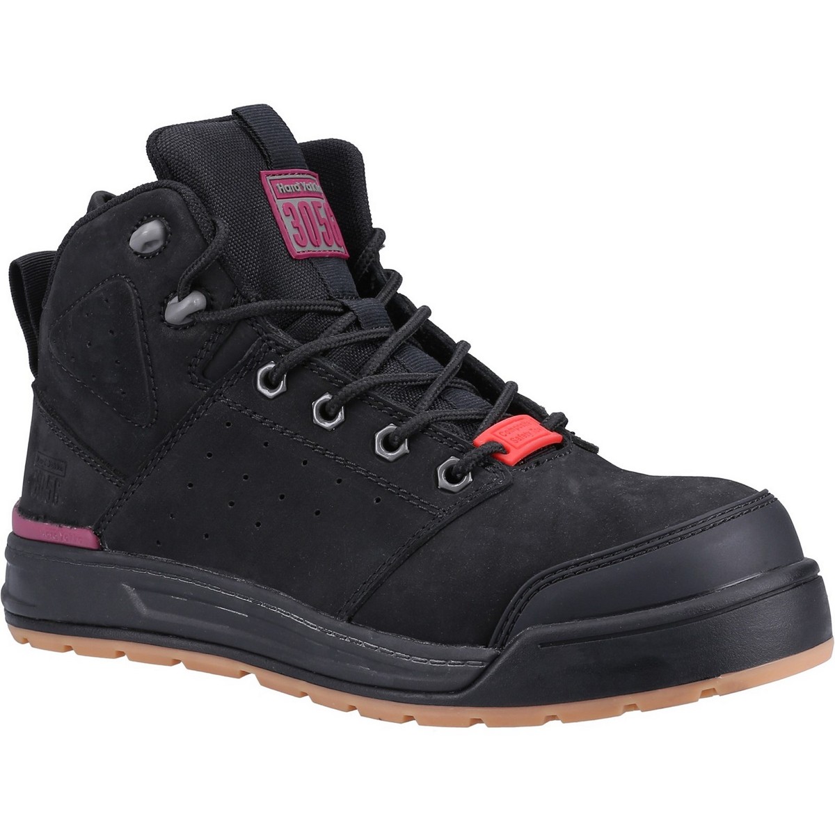 Hard Yakka Women's Black 3056 Pr Side Zip Safety Boot - Size 4