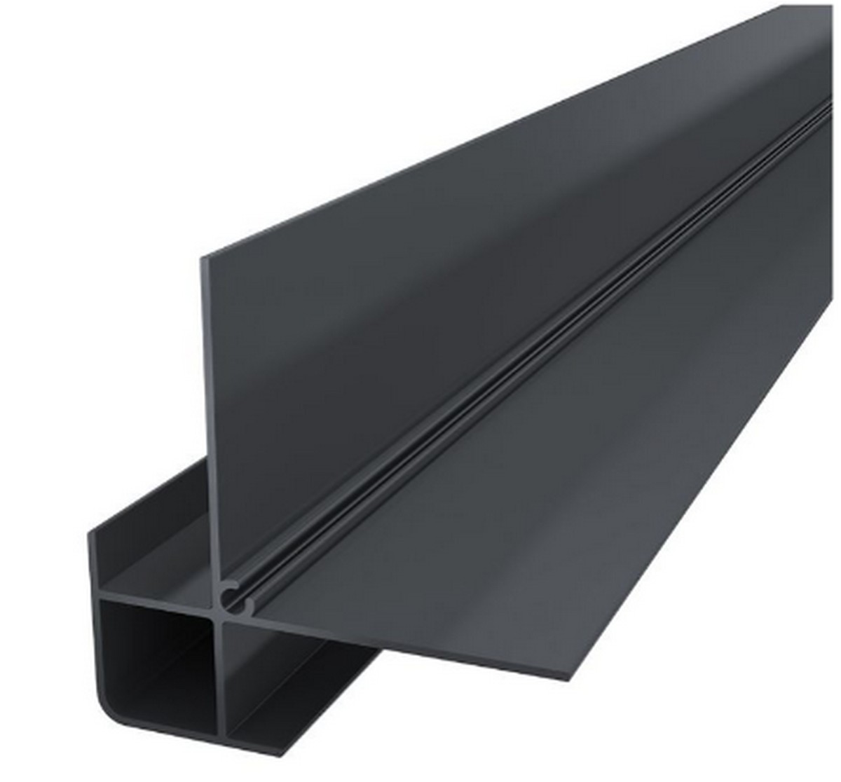 Eurocell Anthracite/Grey Horizontal Coastline Cladding 90° External Corner - 5Mtr