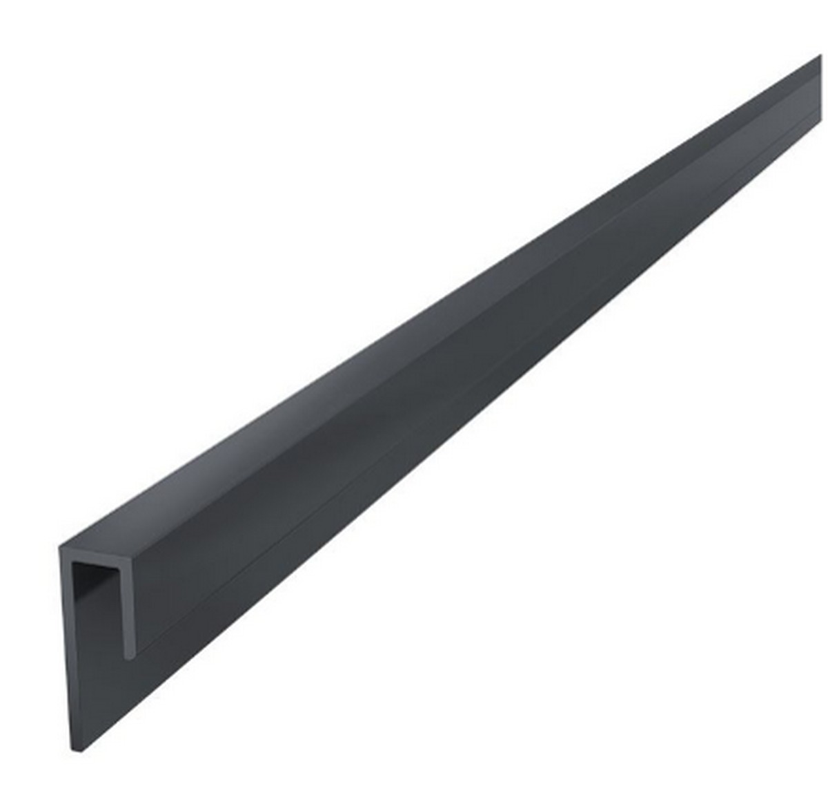 Eurocell Anthracite/Grey Horizontal Coastline Cladding Window Reveal Trim - 5Mtr