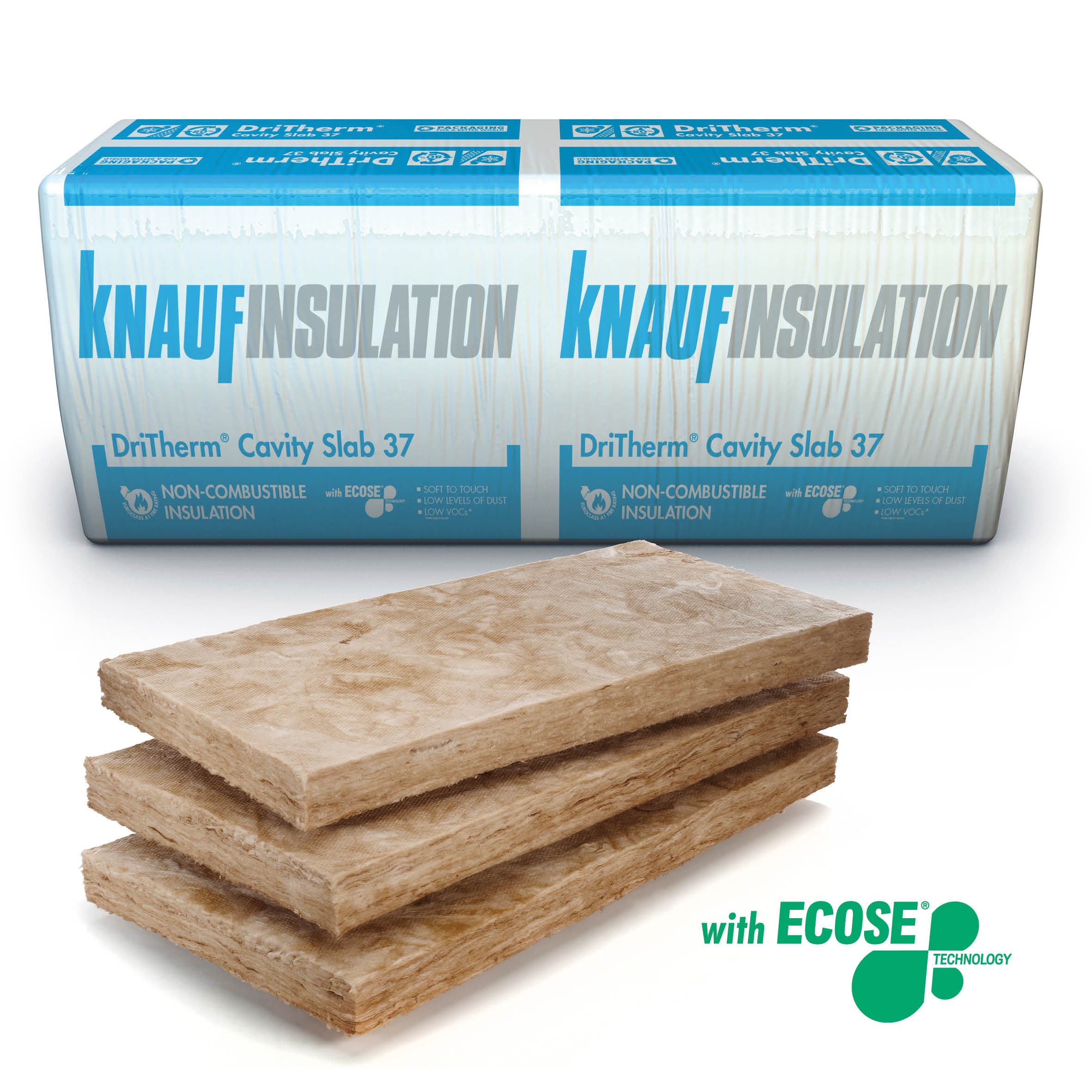 Knauf Insulation Dritherm Cavity Slab 37 (Standard) 100 X 455 X 1200Mm (6.55M2) Pack Of 12