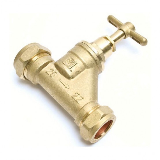 Embrass Peerless Stopcock 22Mm Copper To 25Mm Poly
