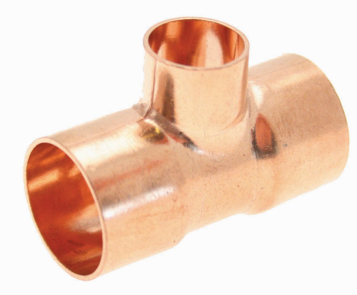 Embrass Peerless Trade End Feed Reducing Tee Wras 22 X 15 X 15Mm