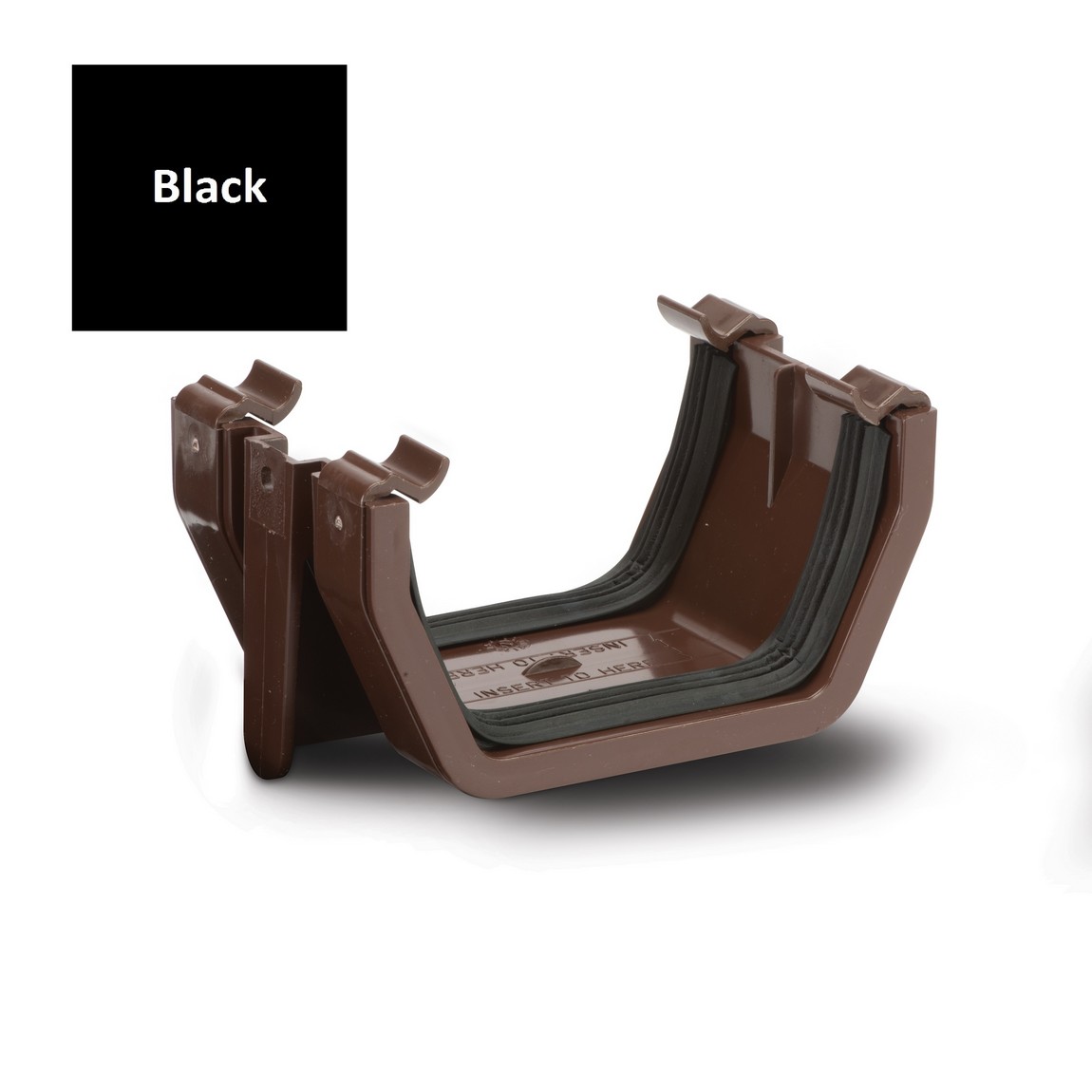 Polypipe Black 112Mm Square Union Bracket - Rs202b