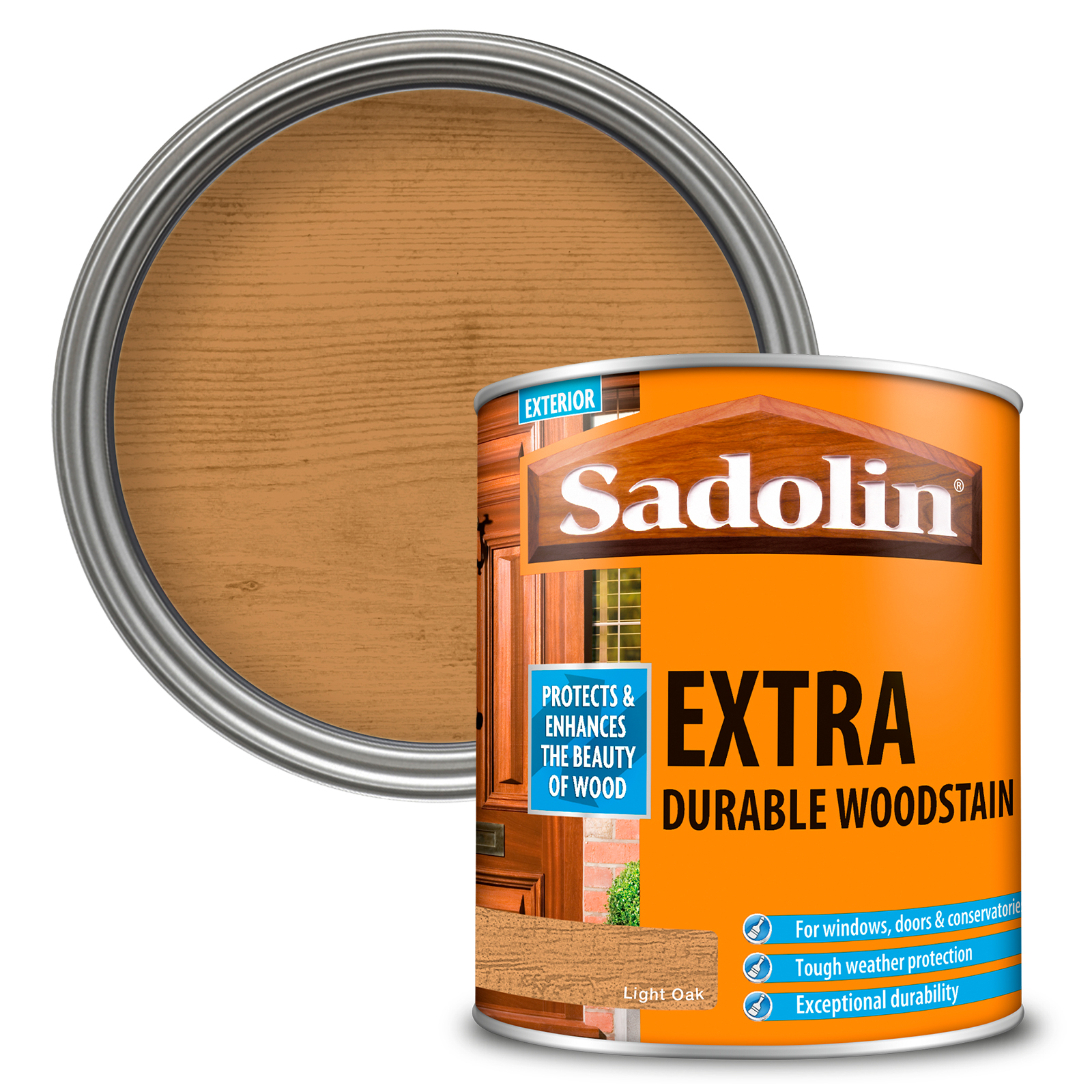 Sadolin 5028574 Extra Durable Woodstain Light Oak 1 litre - Image 12