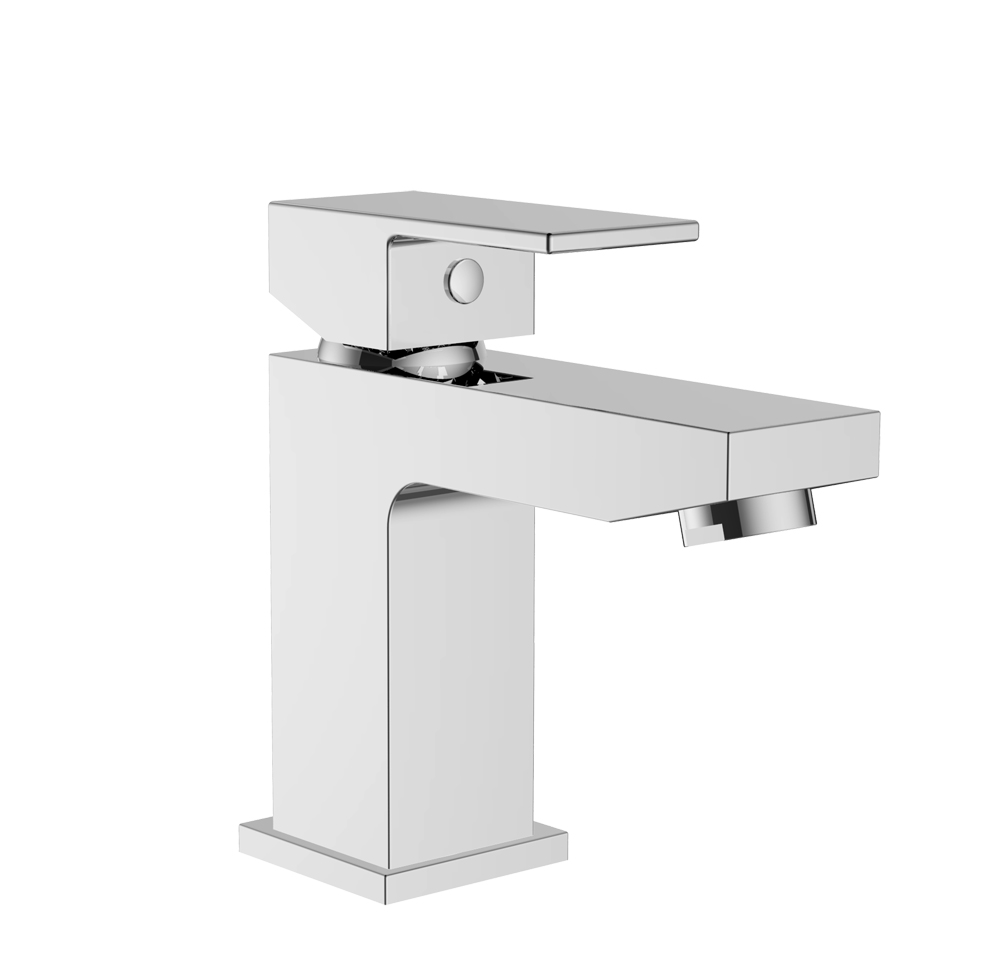 Teffont Cloakroom Basin Mixer - Chrome - Click-Clack Waste