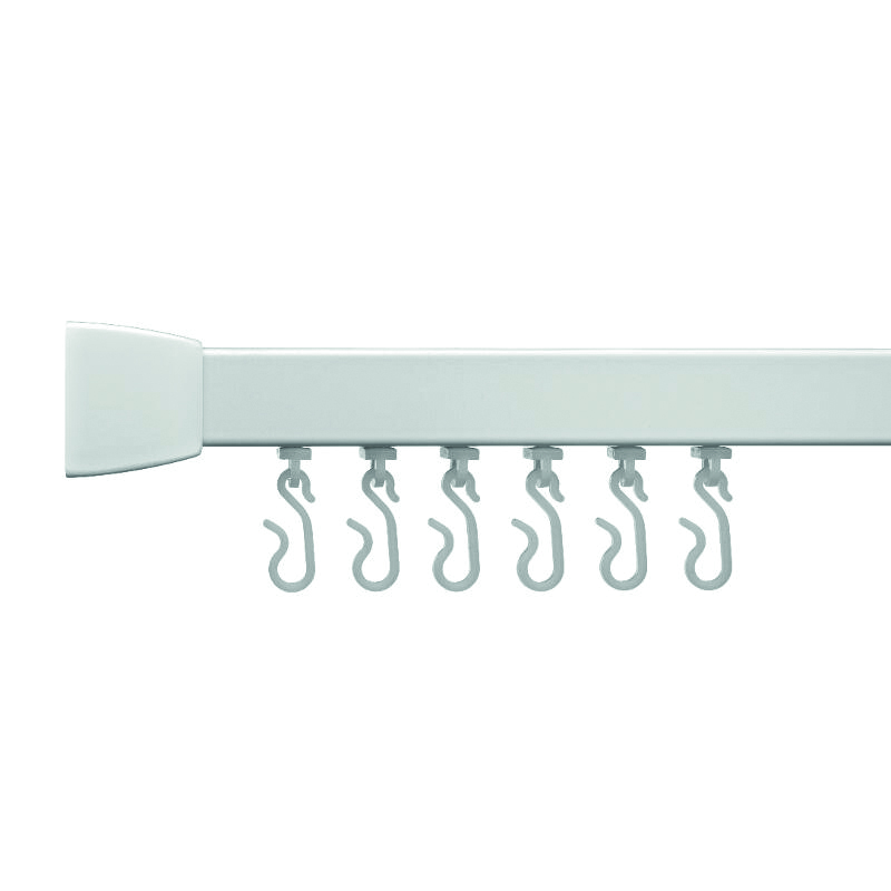 Croydex - Professional Profile 800 Standard Shower Rail - 2135mm - White