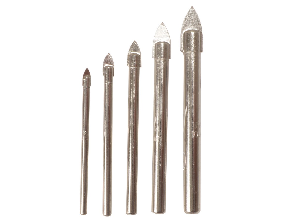 Irwin - Glass & Tile Drill Bit Set - 5-Piece - 4mm to 10mm
