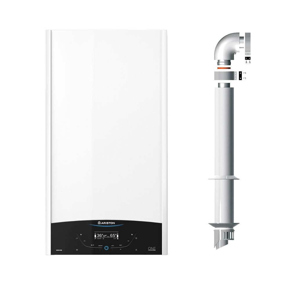 Ariston White Genus One Net Combi Boiler 30Kw With Standard Flue