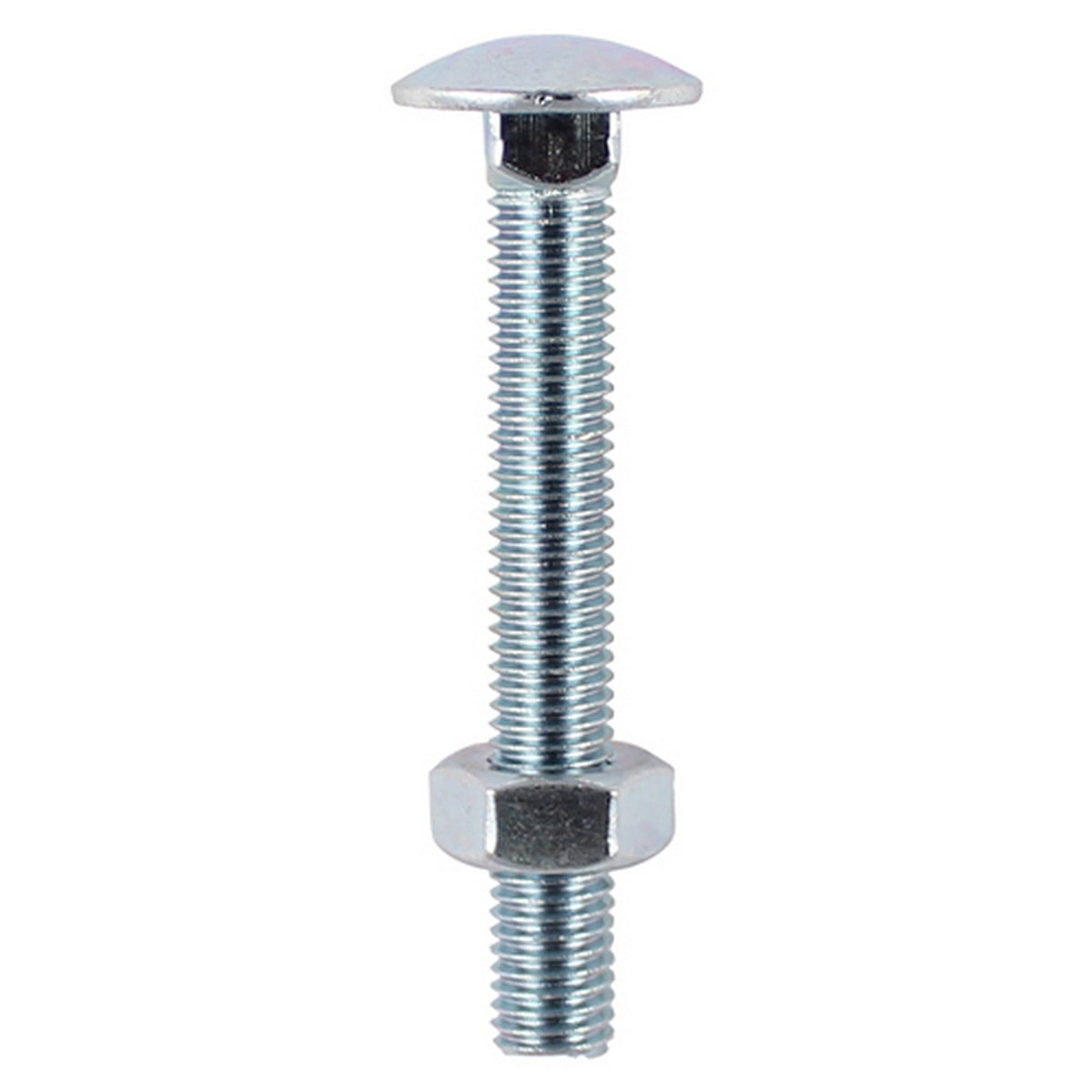 Timco Carriage Bolt & Hex Nut M10 X 200Mm Bzp - Bag Of 10