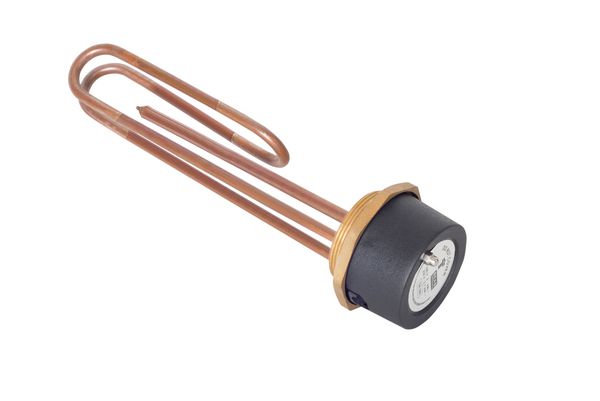 Tesla - Immersion Heater & Thermostat - 11 inch - Copper