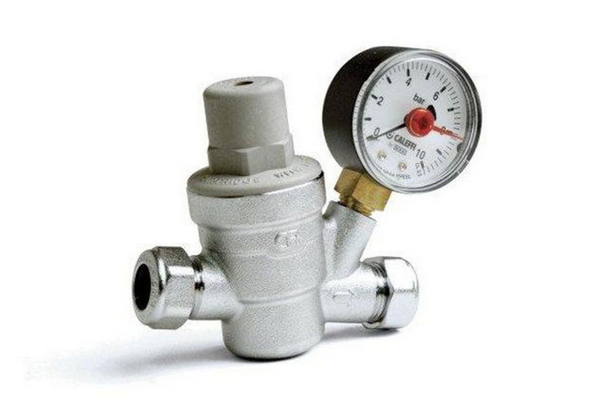 Altecnic Pressure Reducing Valve With Gauge - 22Mm