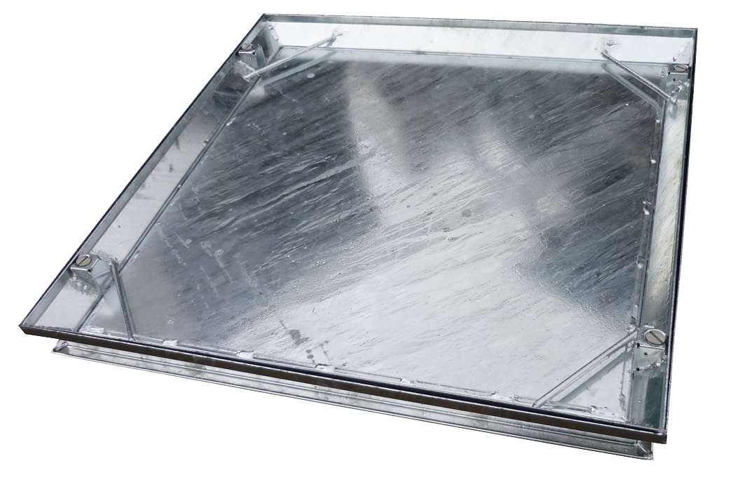Ej 10Tn Screed Steel Recessed Infill Manhole Cover (S&L) 300X300x58mm (Steel Frame)