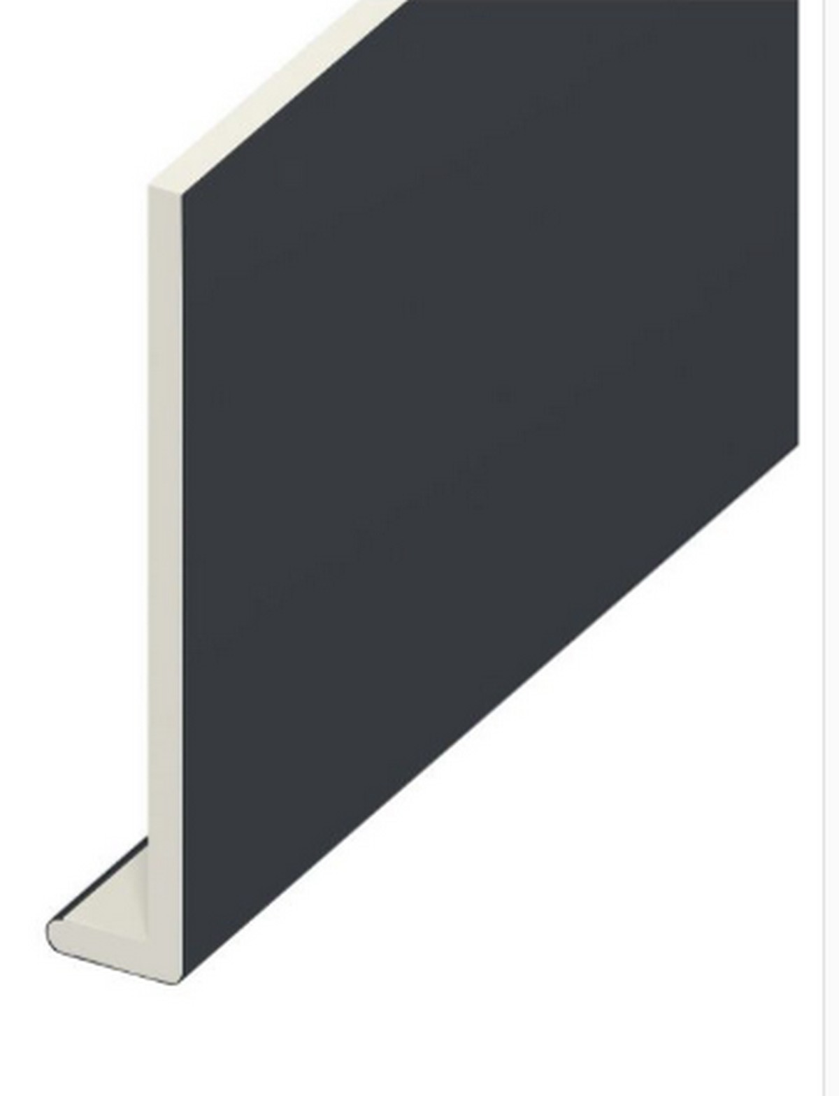Eurocell Anthracite/Grey Smooth Capping Board - 5Mtr X 150Mm