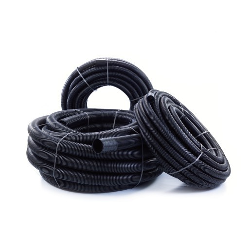 Polypipe Civils Black Polypipe Ridgicoil Twinwall Duct - Electric 50/63Mm X 50M Coil