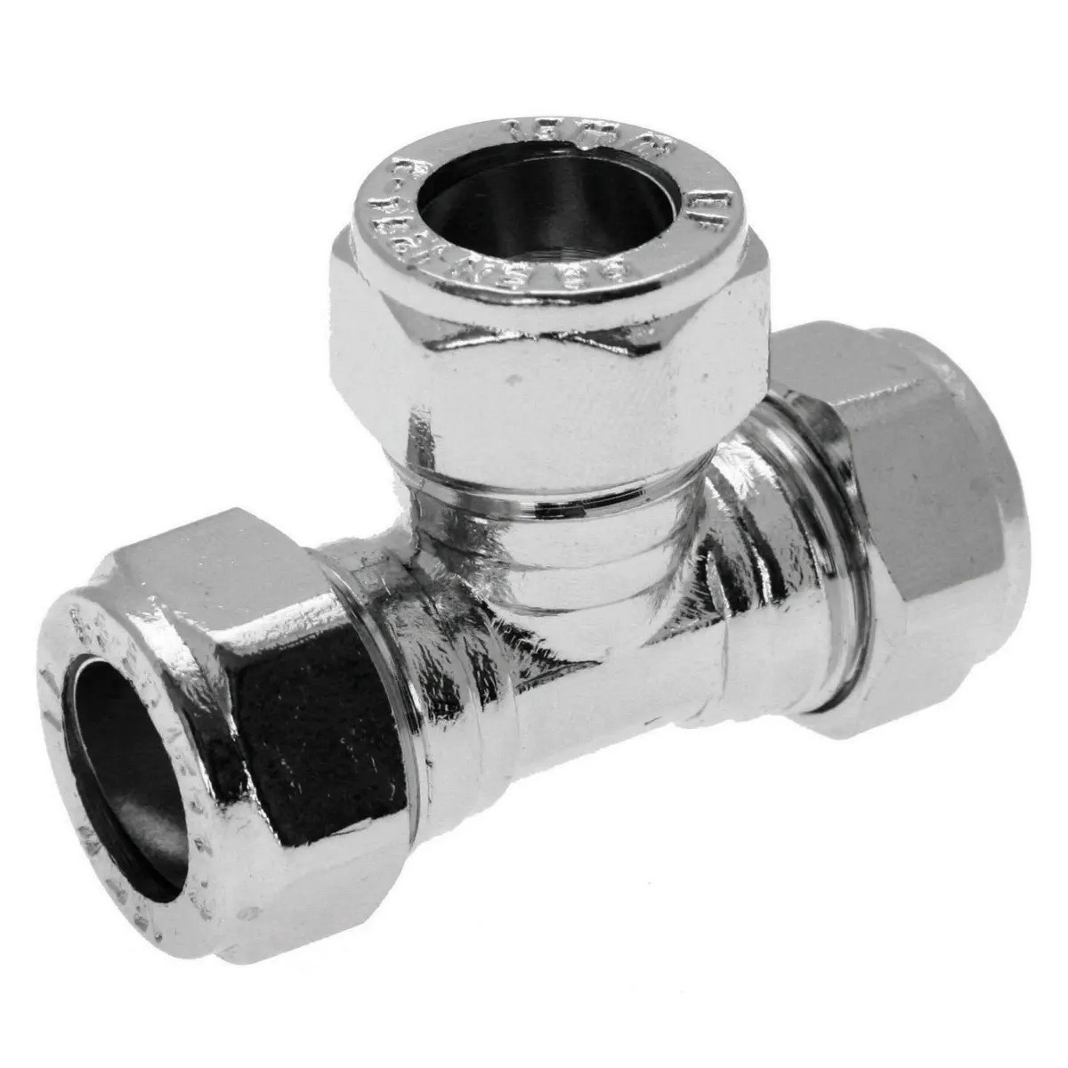 Embrass Peerless Trade Compression Equal Tee Cxcxc 15Mm Chrome Plated