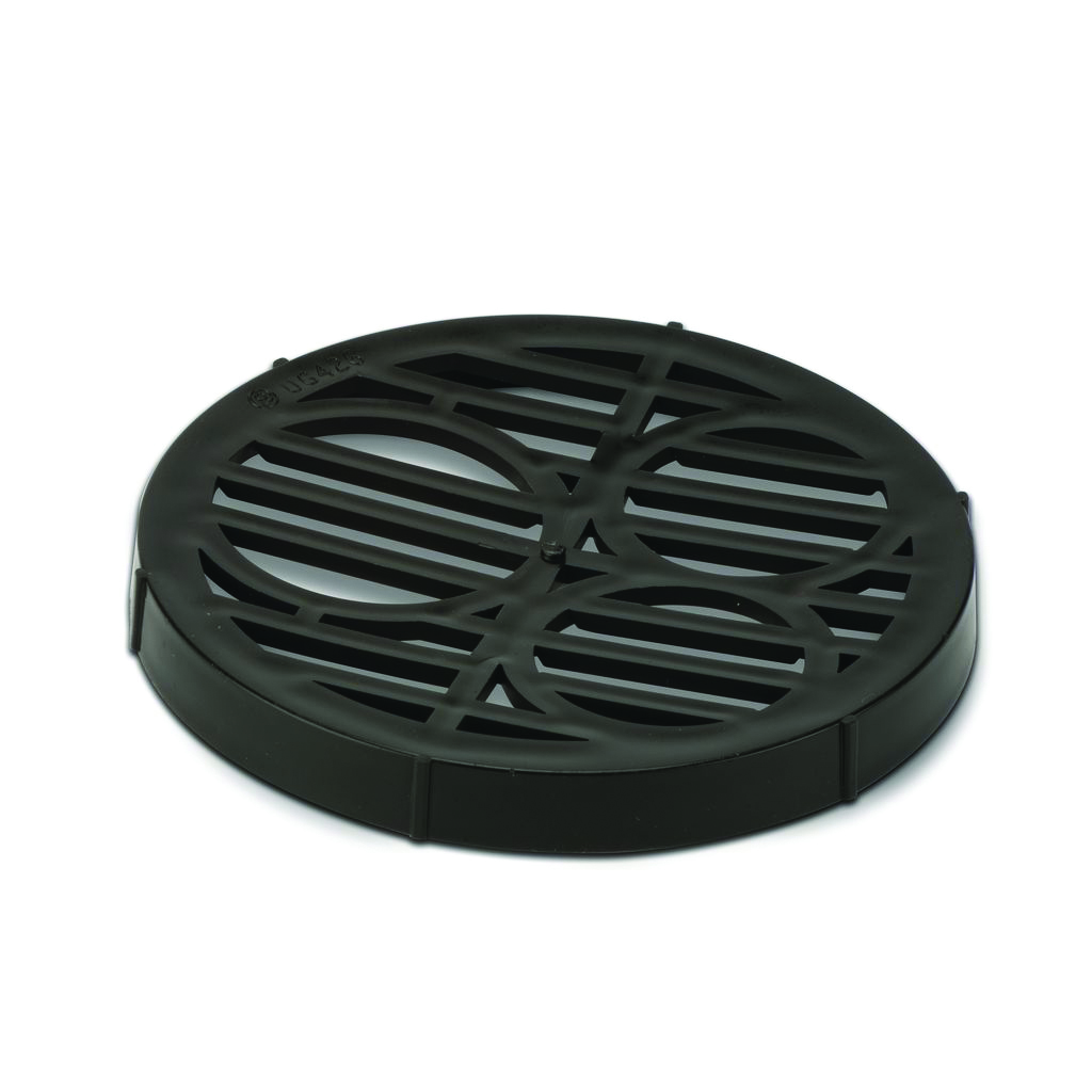 Polypipe Black 110Mm Bottle Gully Grid (Round) - Ug426