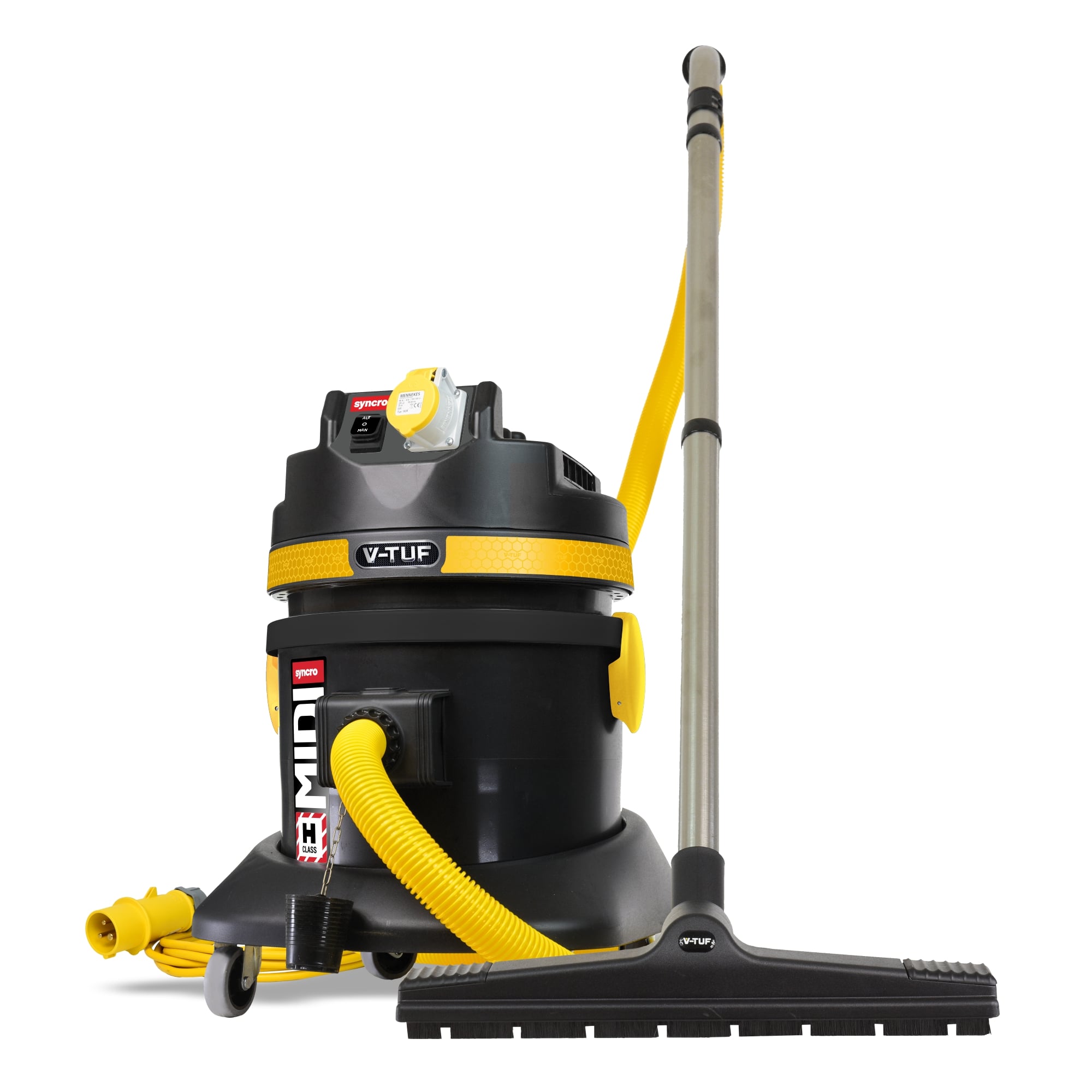 V-Tuf Midi Syncro H-Class Industrial Wet & Dry Vacuum 110V - Midi S110