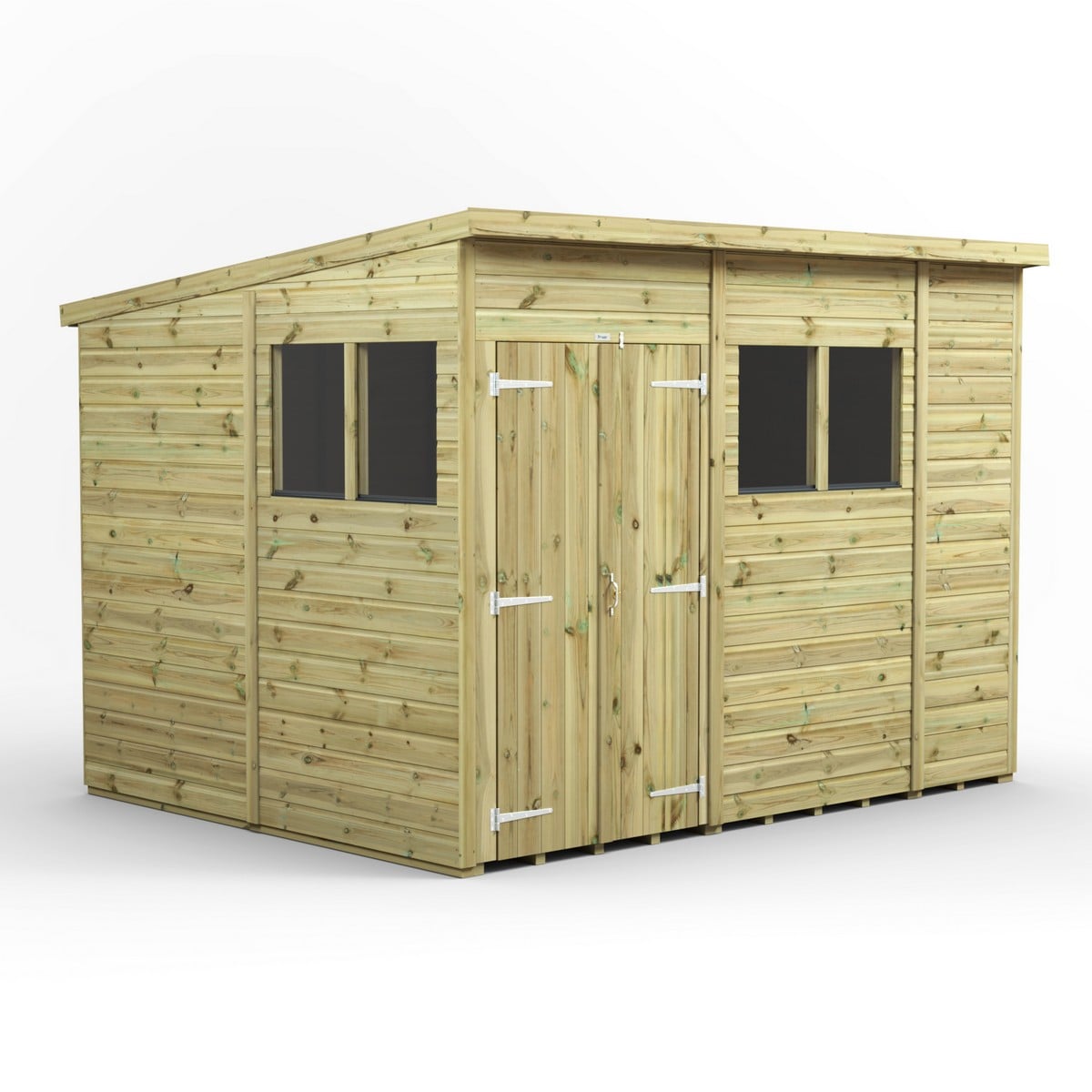 Photos - Inventory Storage & Arrangement Power Powersheds Pent Roof Premium Double Door Garden Shed 10ft x 8ft 108PREMPPDD 