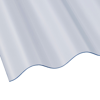 Ariel Plastics Light Ariel Vistalux 3" Asb Corrugated Sheet (Heavy Duty) - 1830Mm X 1.1Mm - Clear