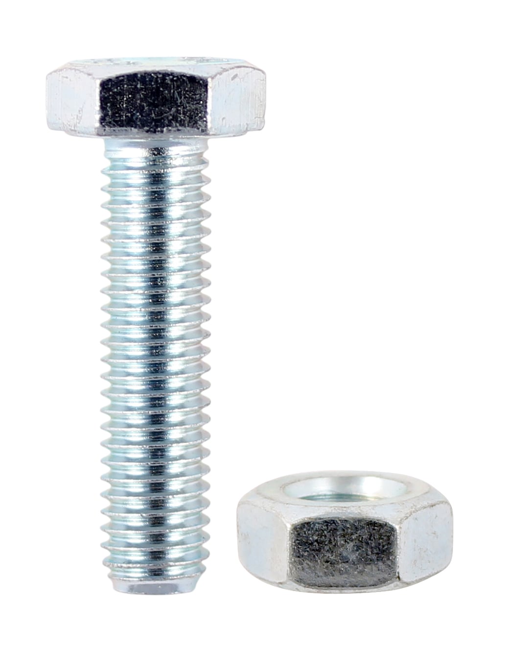 TIMco - M10 x 70mm - Hex Set Screws and Nuts - BZP - Bag of 20