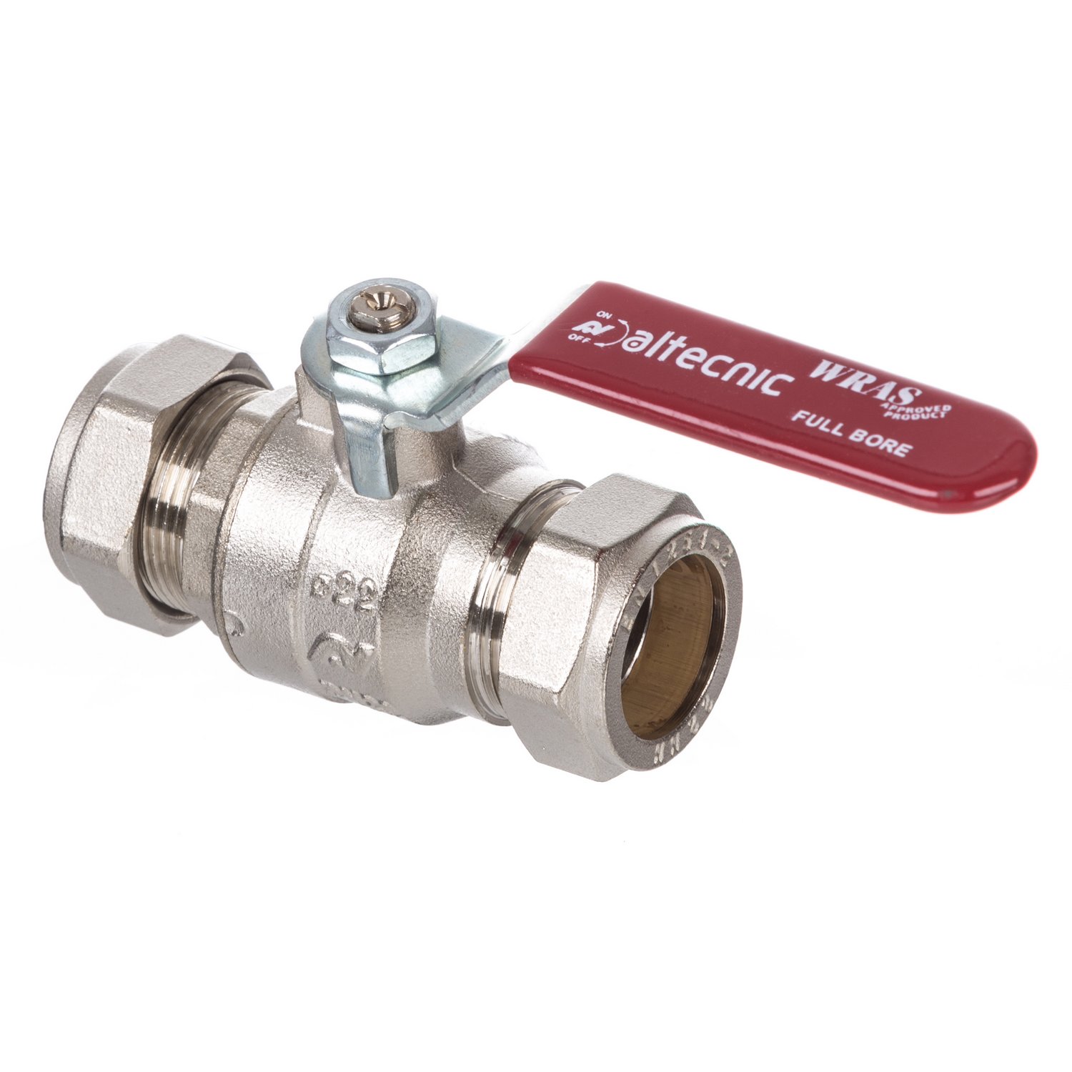 Altecnic Red Intaball Lever Ball Valve 15Mm Handle