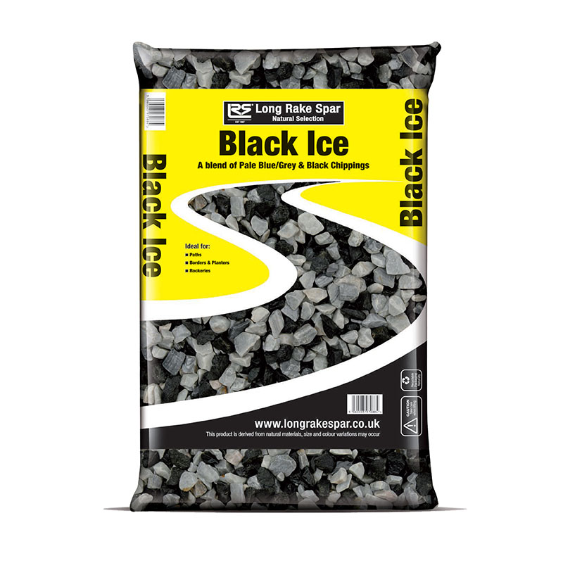 Long Rake Spar Black 14-20Mm Chippings Ice - Prepacked Bag