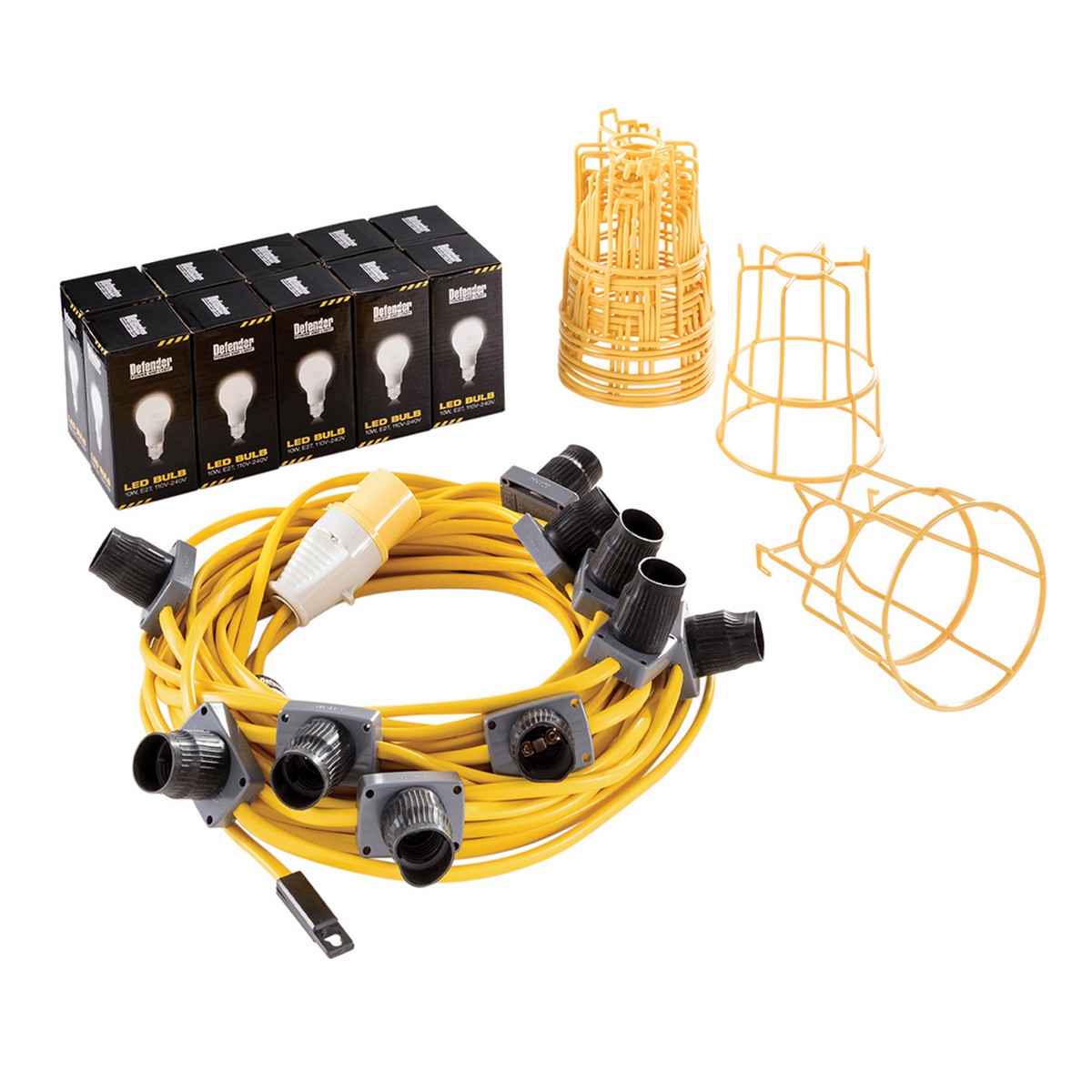 Defender - LED Essential Lighting Festoon Kit - 110V - 22m