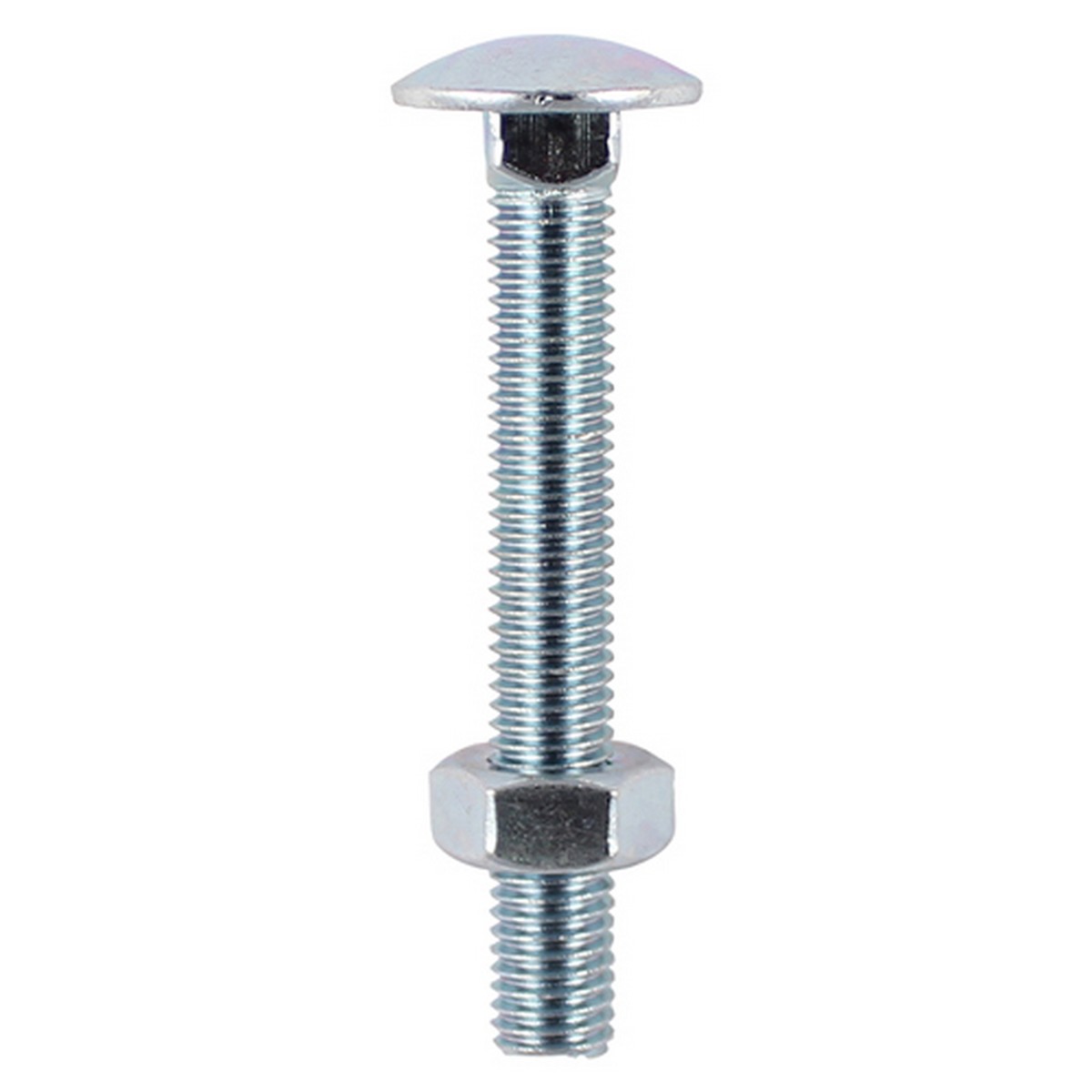 Timco Carriage Bolt & Hex Nut M10 X 180Mm Bzp - Bag Of 12