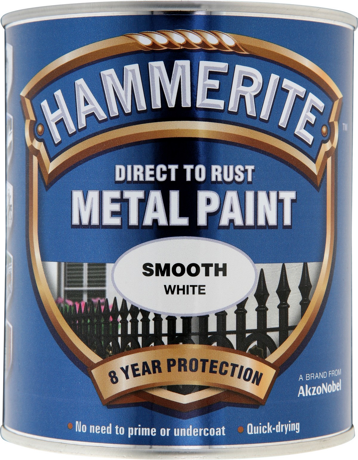Hammerite White Metal Paint Smooth Finish 750Ml
