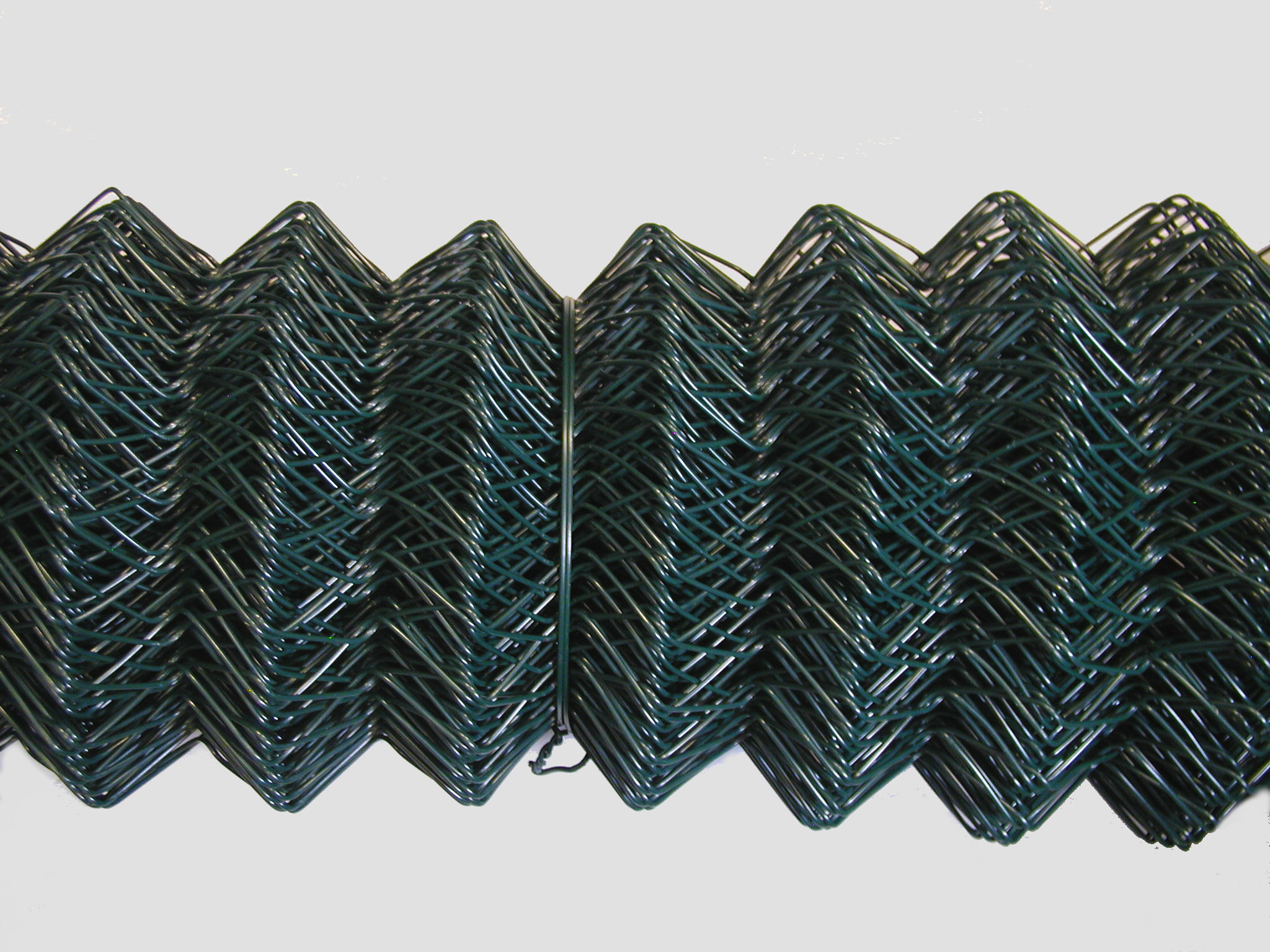 Non Branded Green Bradfords Plastic Coated Chain Link Fencing 10Mtr 900X50x2.5mm