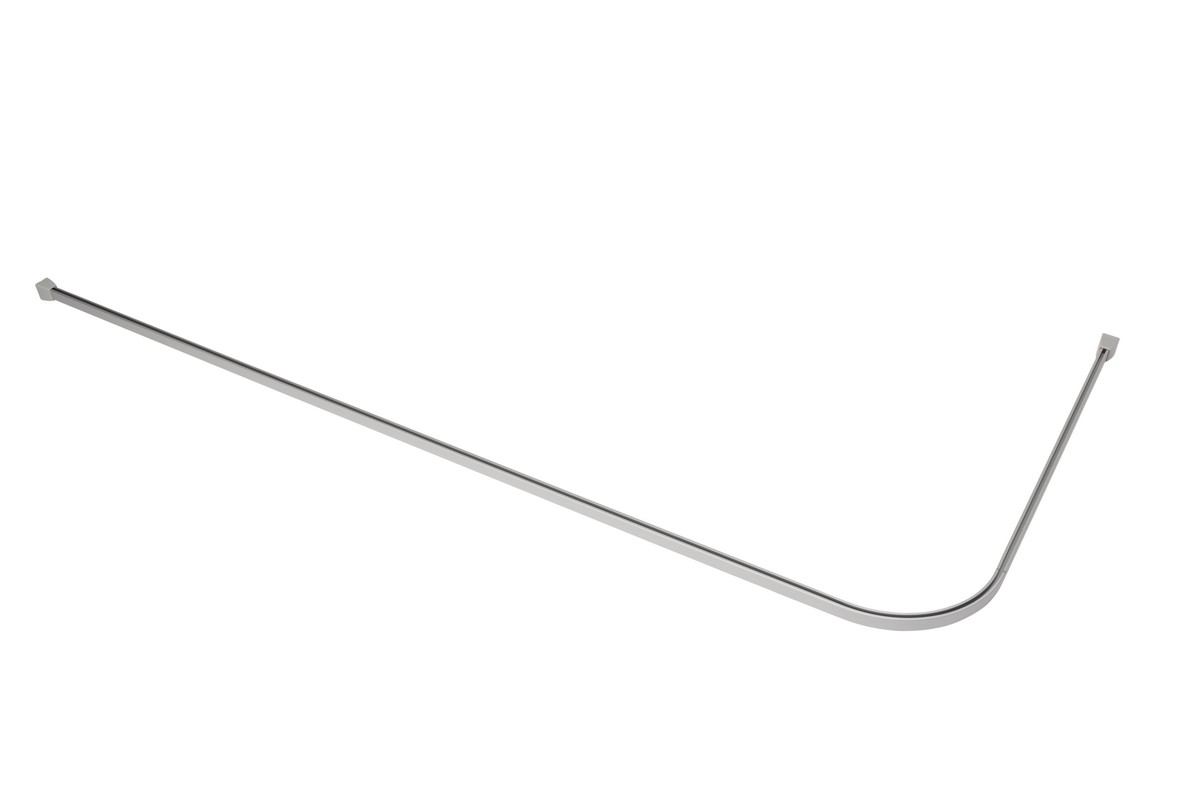 Croydex White Profile 800 Angled Shower Rail 30 X 760 X 1830Mm