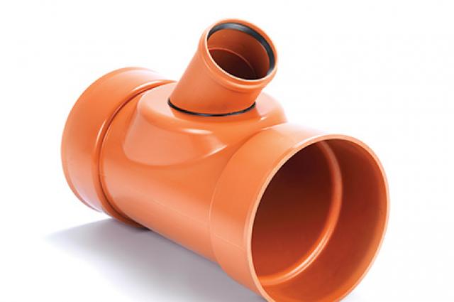 Polypipe Polysewer Equal Junction - 225 X 160Mm X 45Deg En1401 - Terracotta - Ps1031rs (Inc Seal)