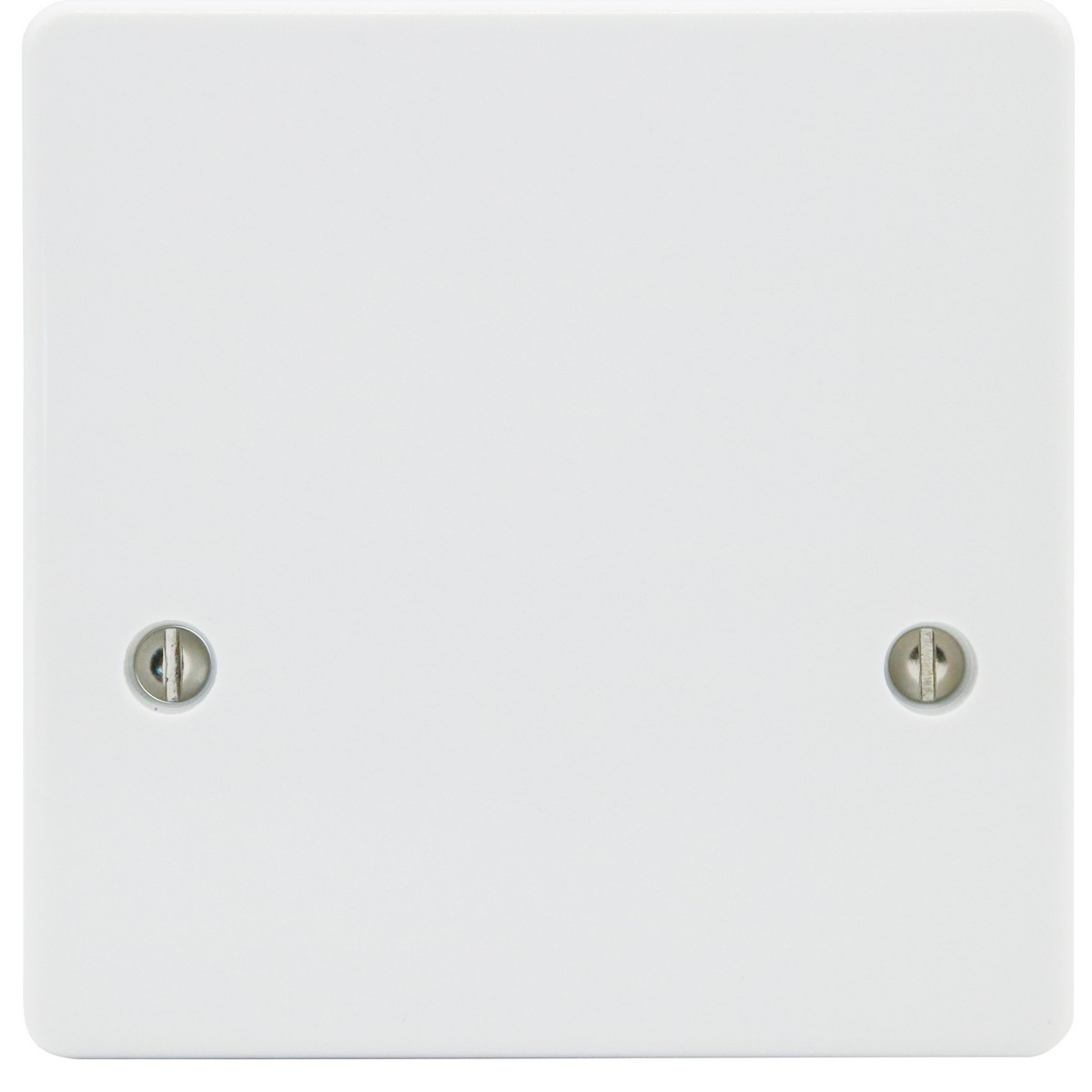 Wireplast White 45A Modern 1-Gang Cooker Cable Outlet Plate
