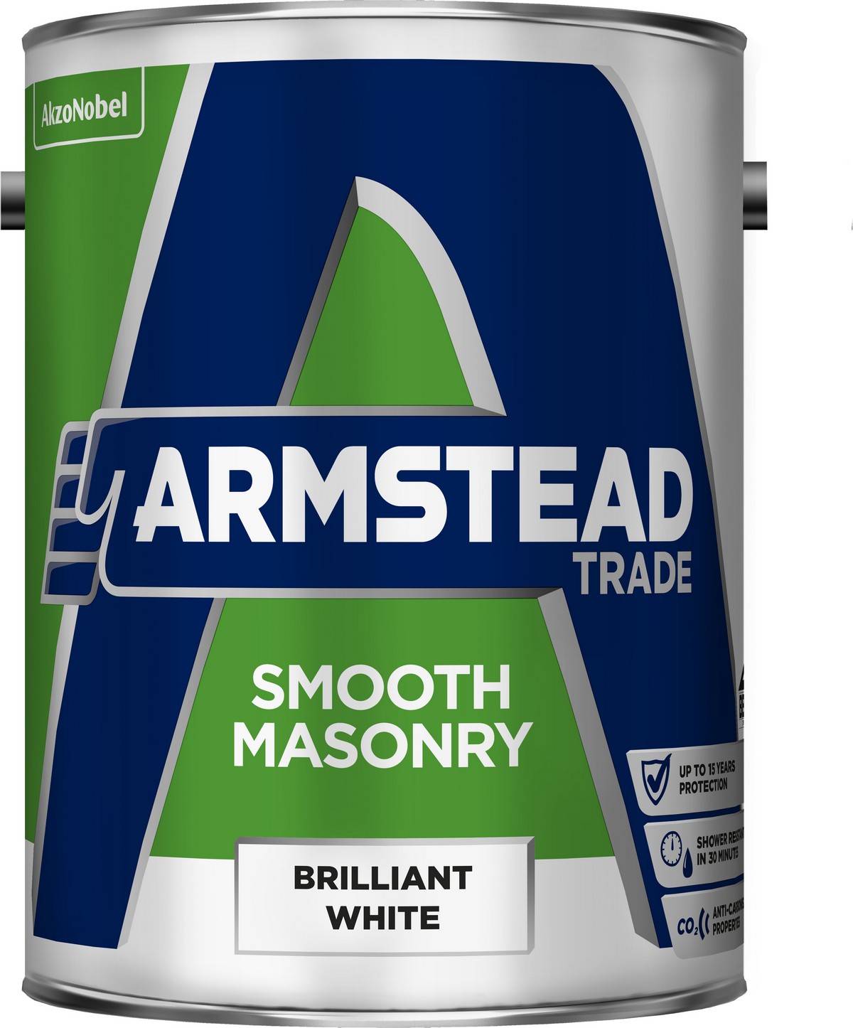 Armstead White Trade Smooth Masonry Paint 5Ltr Brilliant