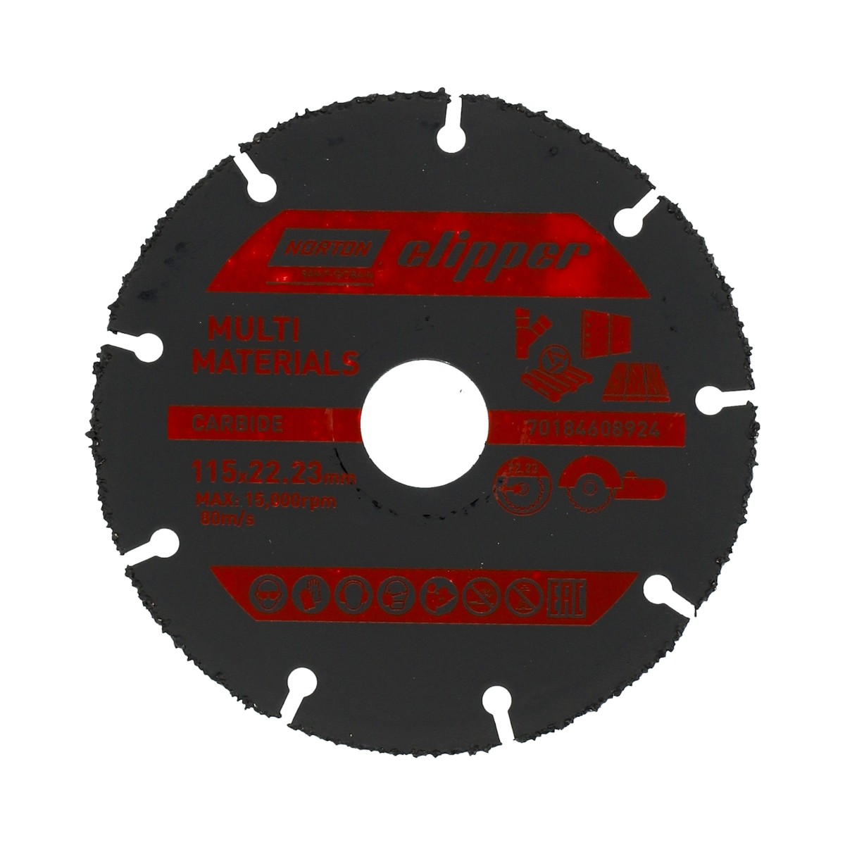 Norton Clipper - Multi-Material Carbide Angle Grinder Blade - 115mm x 22mm