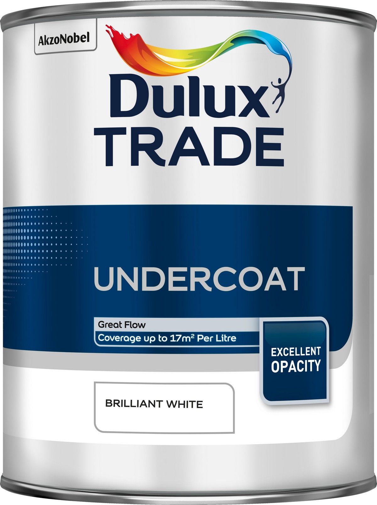 Dulux Trade White Undercoat 1Ltr Brilliant