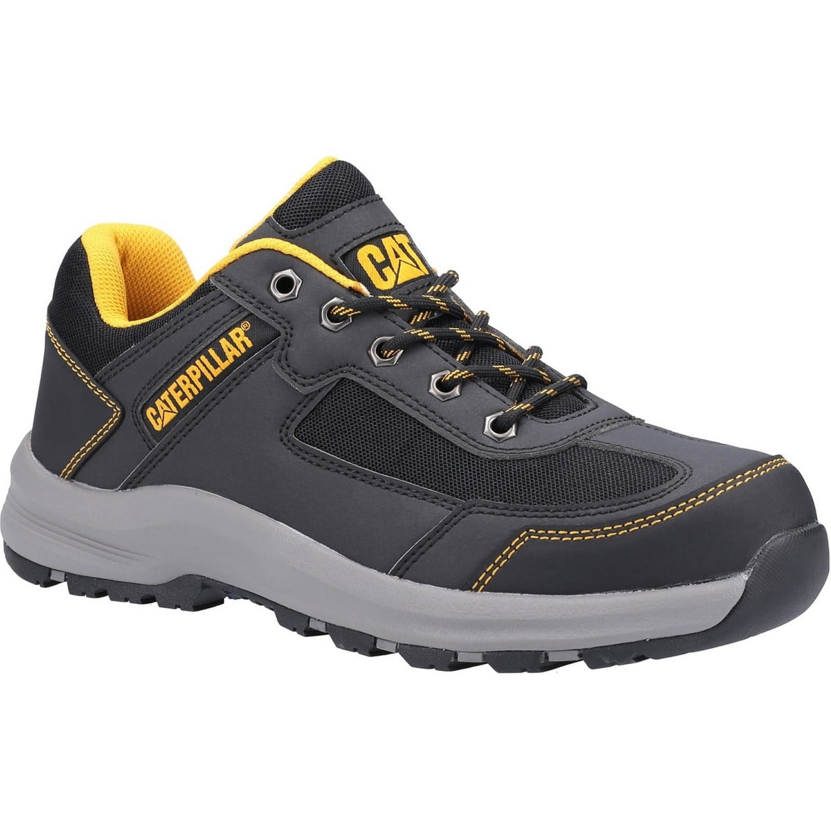 Photos - Safety Equipment CATerpillar Elmore Safety Trainers - Grey - Size 7 31901-54615-05 