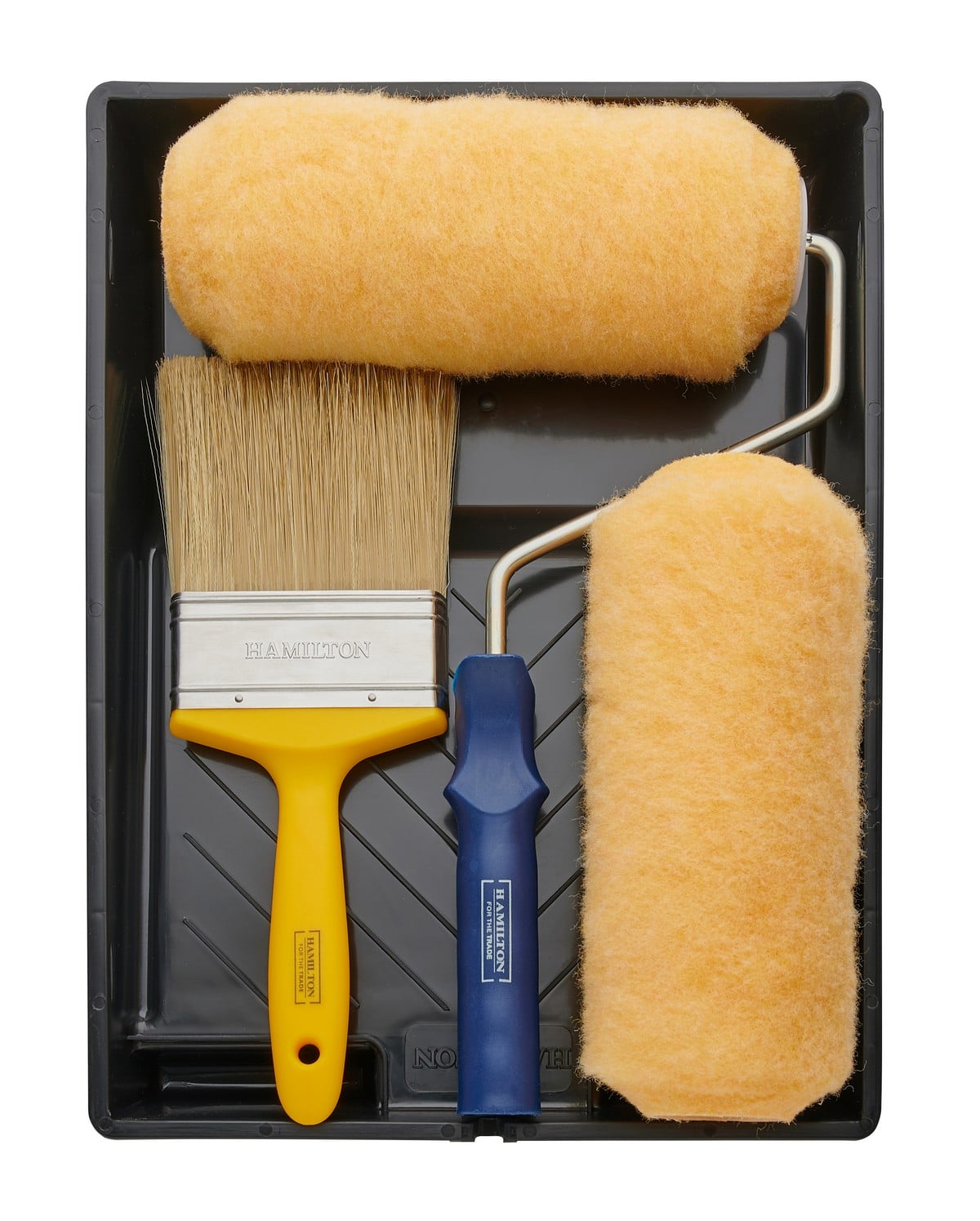 Hamilton For The Trade Masonry Roller 9" & Brush 4" Set With Frame & Tray