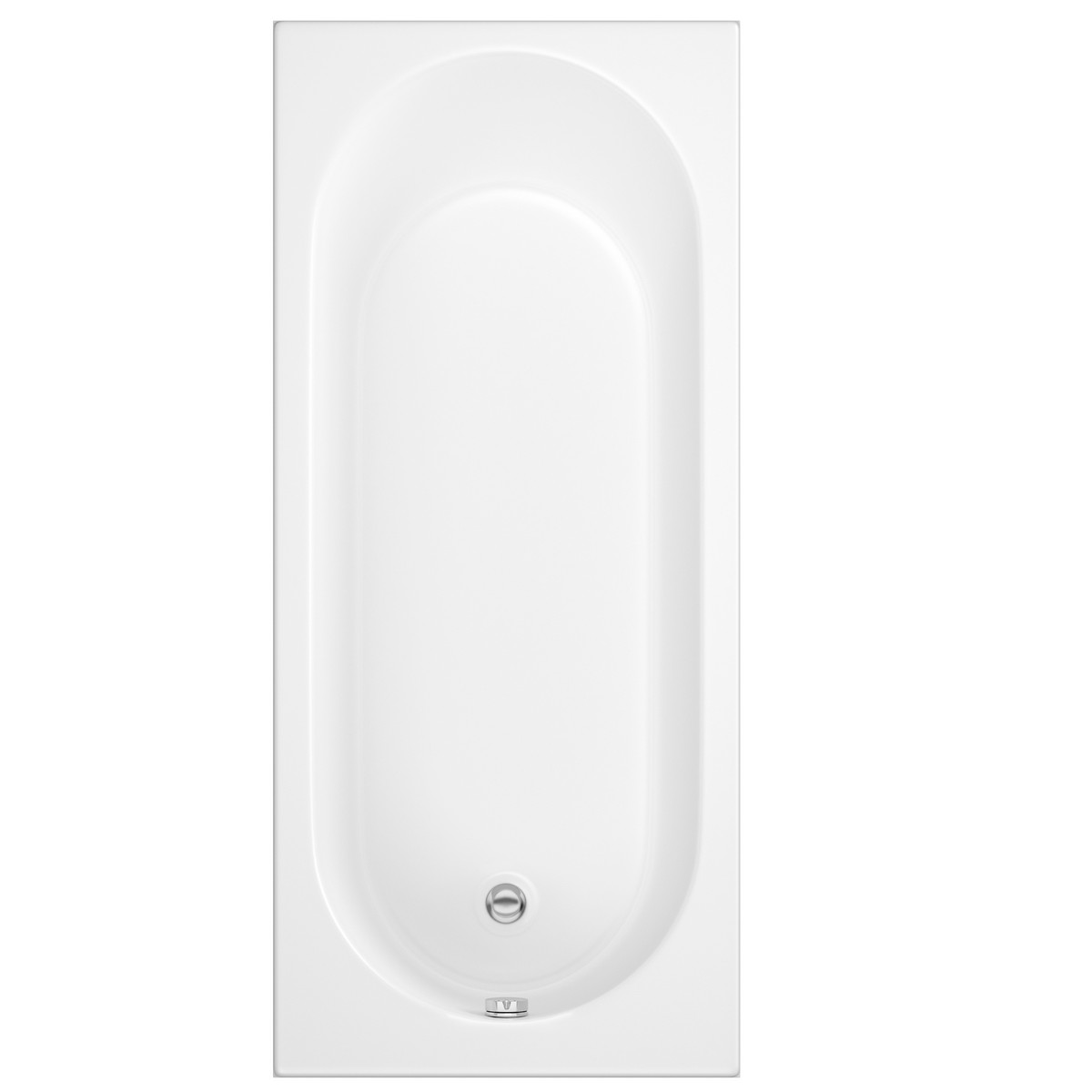 Bradfords - Eden Diamond Cast Single Ended Bath - 1700 x 700mm - White
