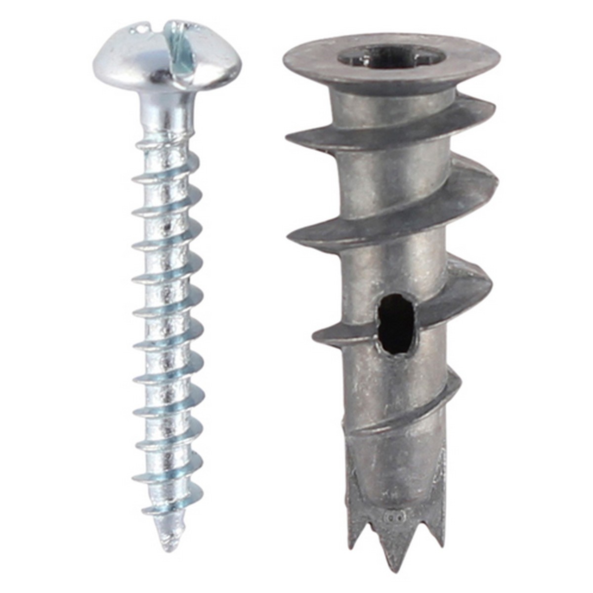 Timco Light Metal Speed Plug With Screw Plasterboard Fixing 31.5Mm (Pack Of 5)