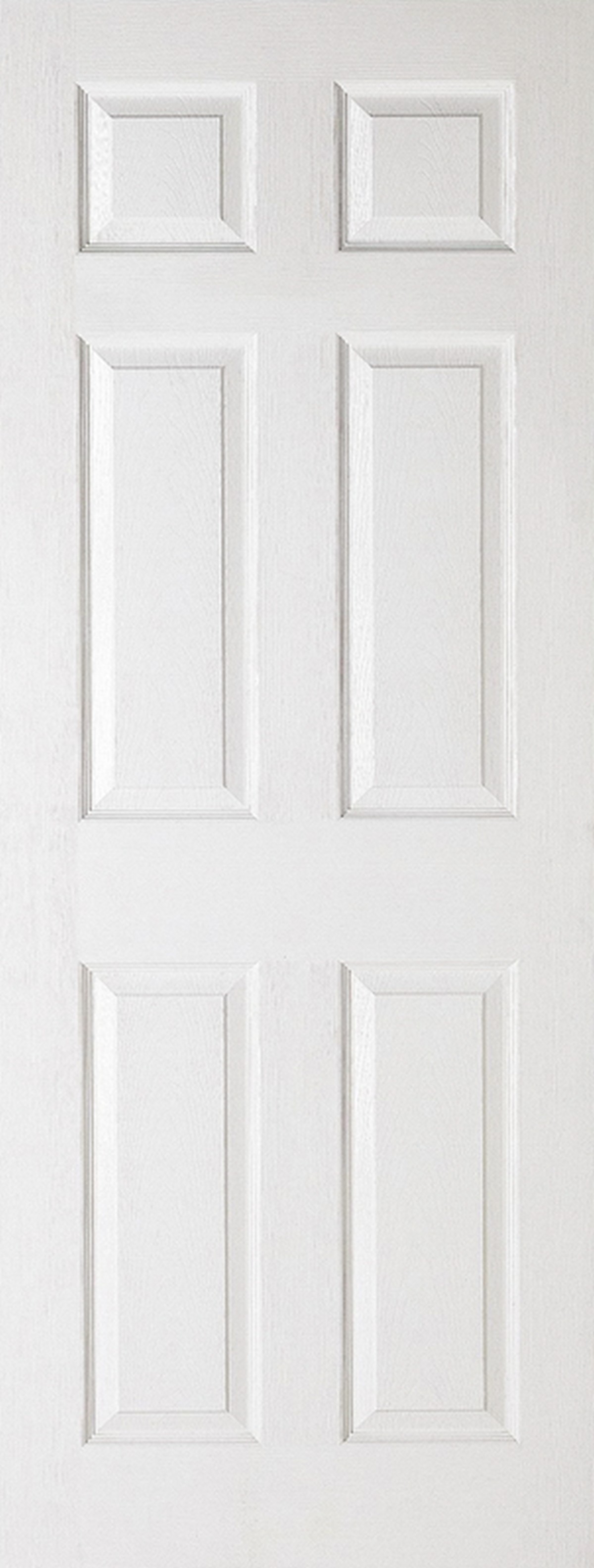 Bradfords White Lpd Textured 6P Moulded Internal Door - Primed - 1982 X 840Mm
