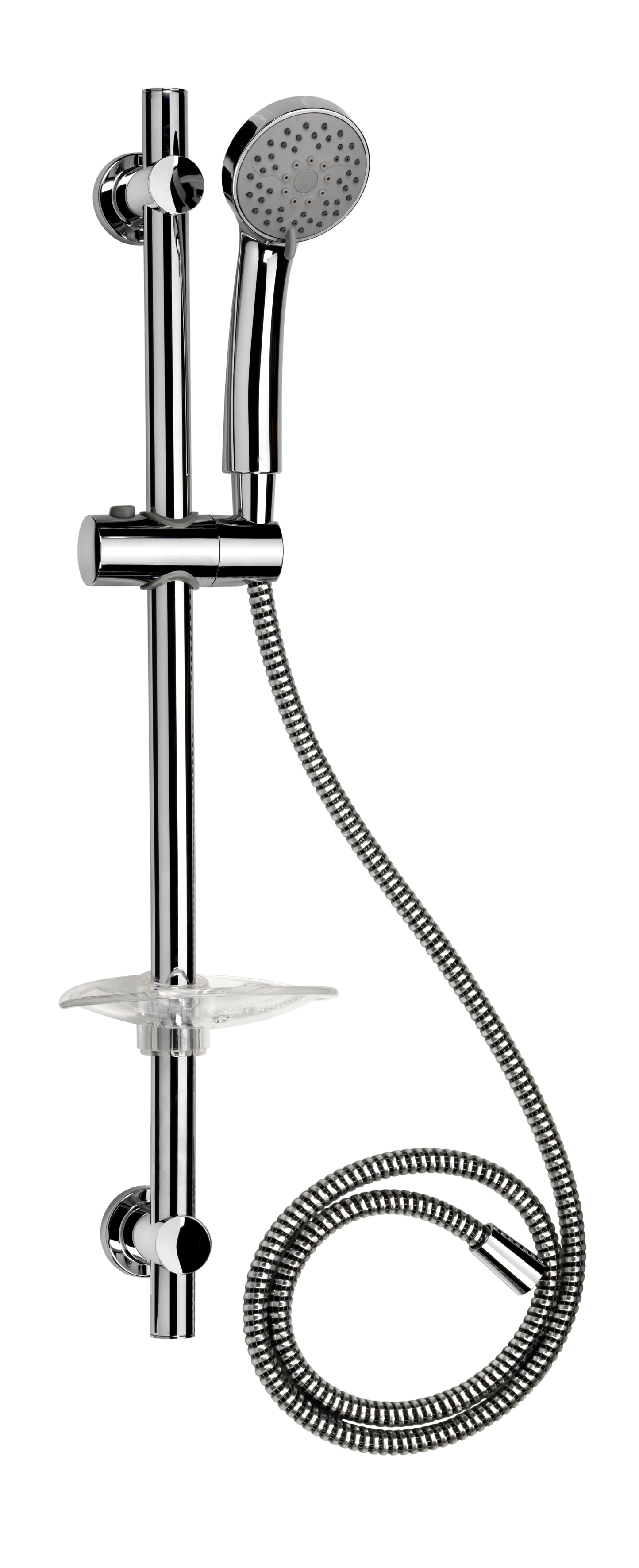Croydex Three Function Shower Set With 1.5Mtr Reinforced Pvc Hose - Chrome