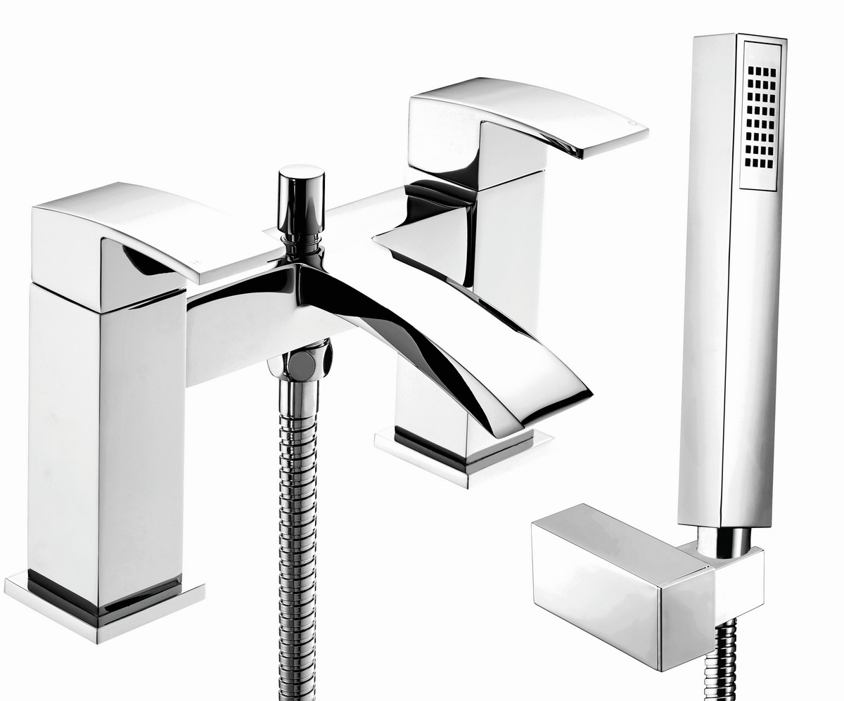 Deva Swoop Mk2 Deck Mounted Bath Shower Mixer - Chrome