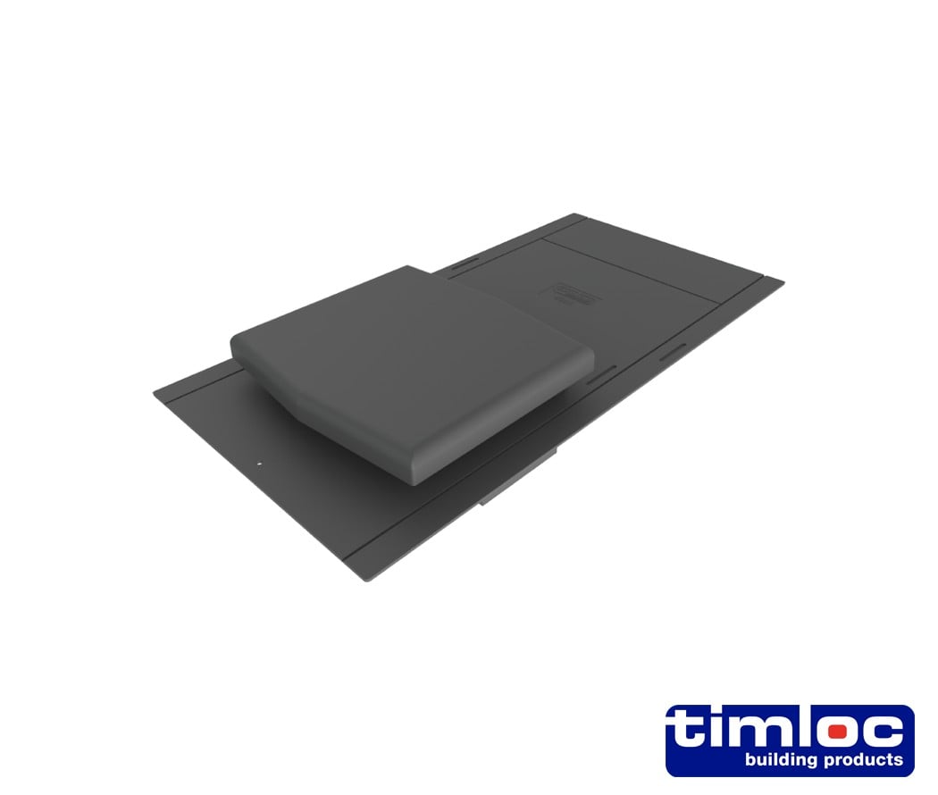 Timloc Universal Hooded Roof Slate Vent - Black