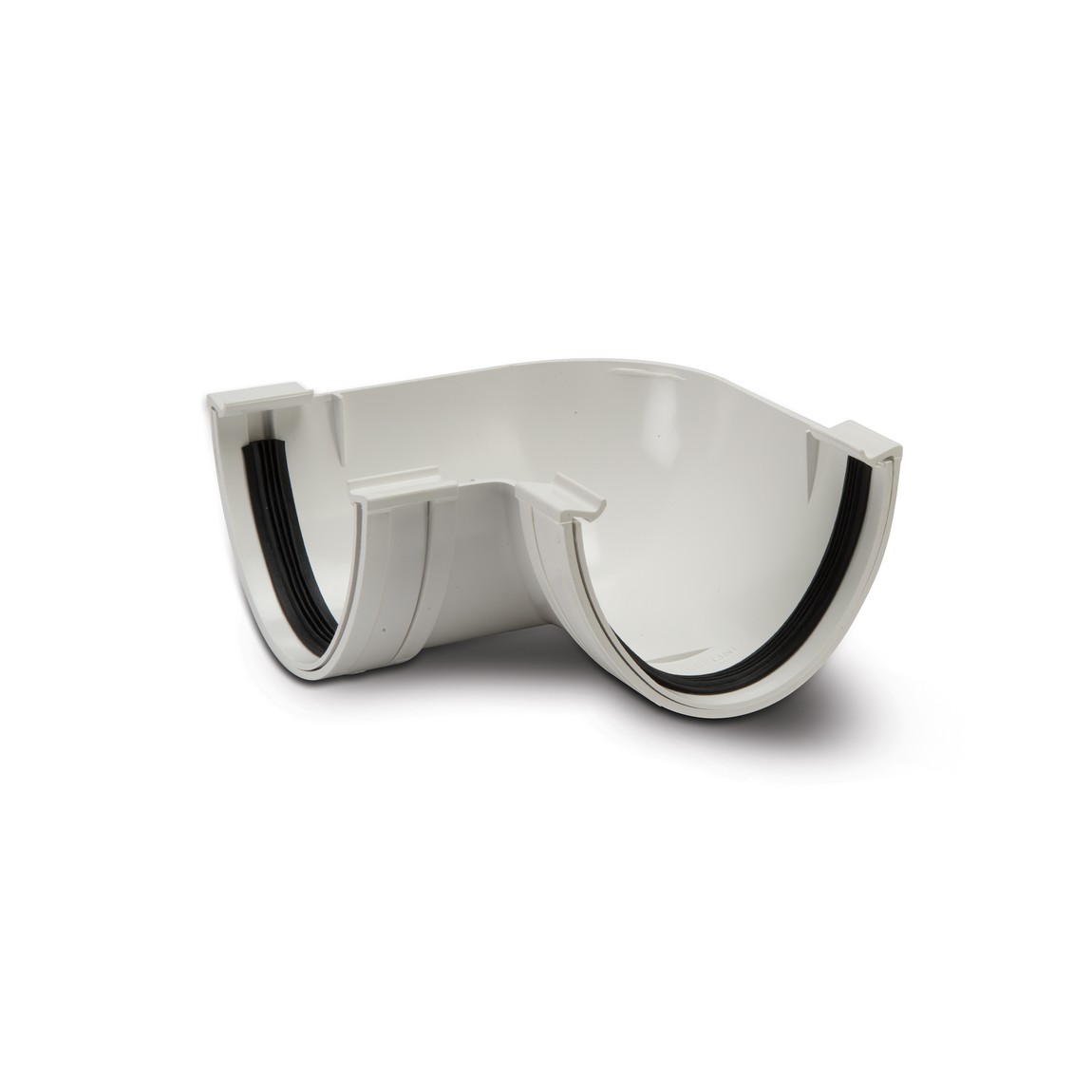 Polypipe White 117Mm Polyflow Angle 90Deg - Rd503w